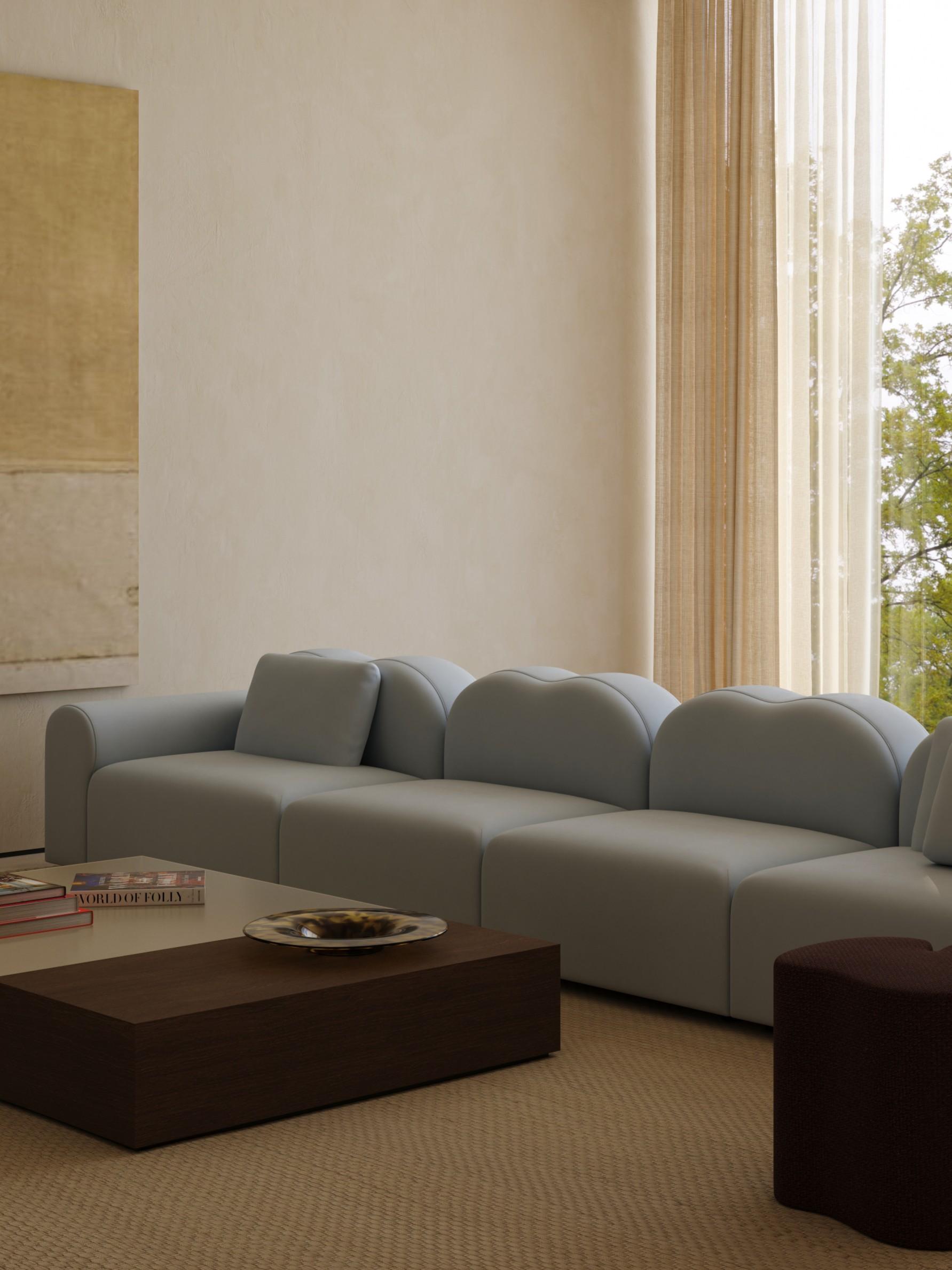 Form Modular Sofa, Setup 11, Hallingdal Grau im Angebot 4