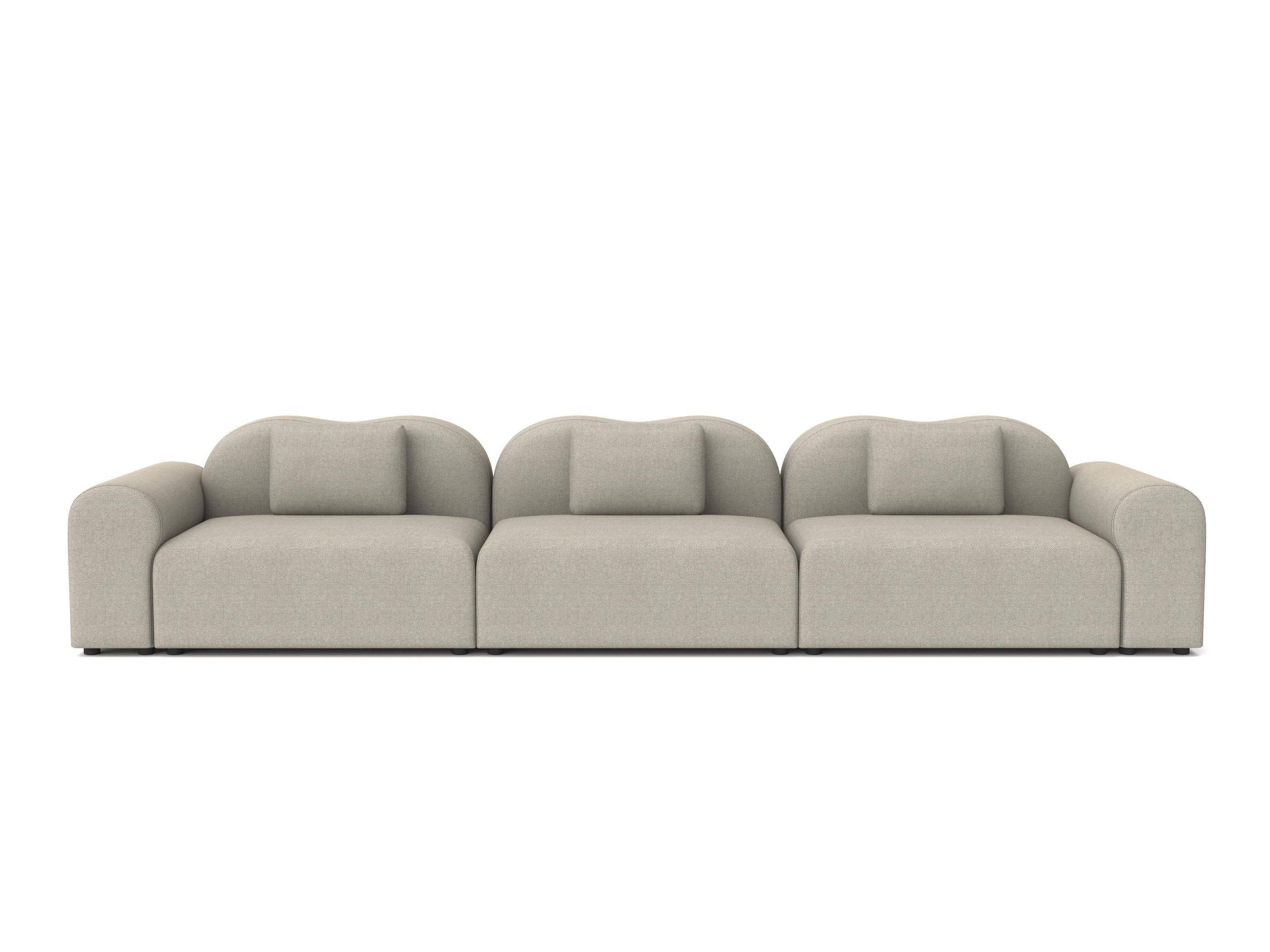 Form Modular Sofa von Formiing, Setup 11 (1x Large Center-F1O, 2x Large Armrest-F1M, F1N) 
Stoff: Hallingdal 123

Modulares Sofa: Stellen Sie verschiedene Module für Ihre eigene Komposition zusammen. Erhältlich in einer breiten Palette von Stoffen