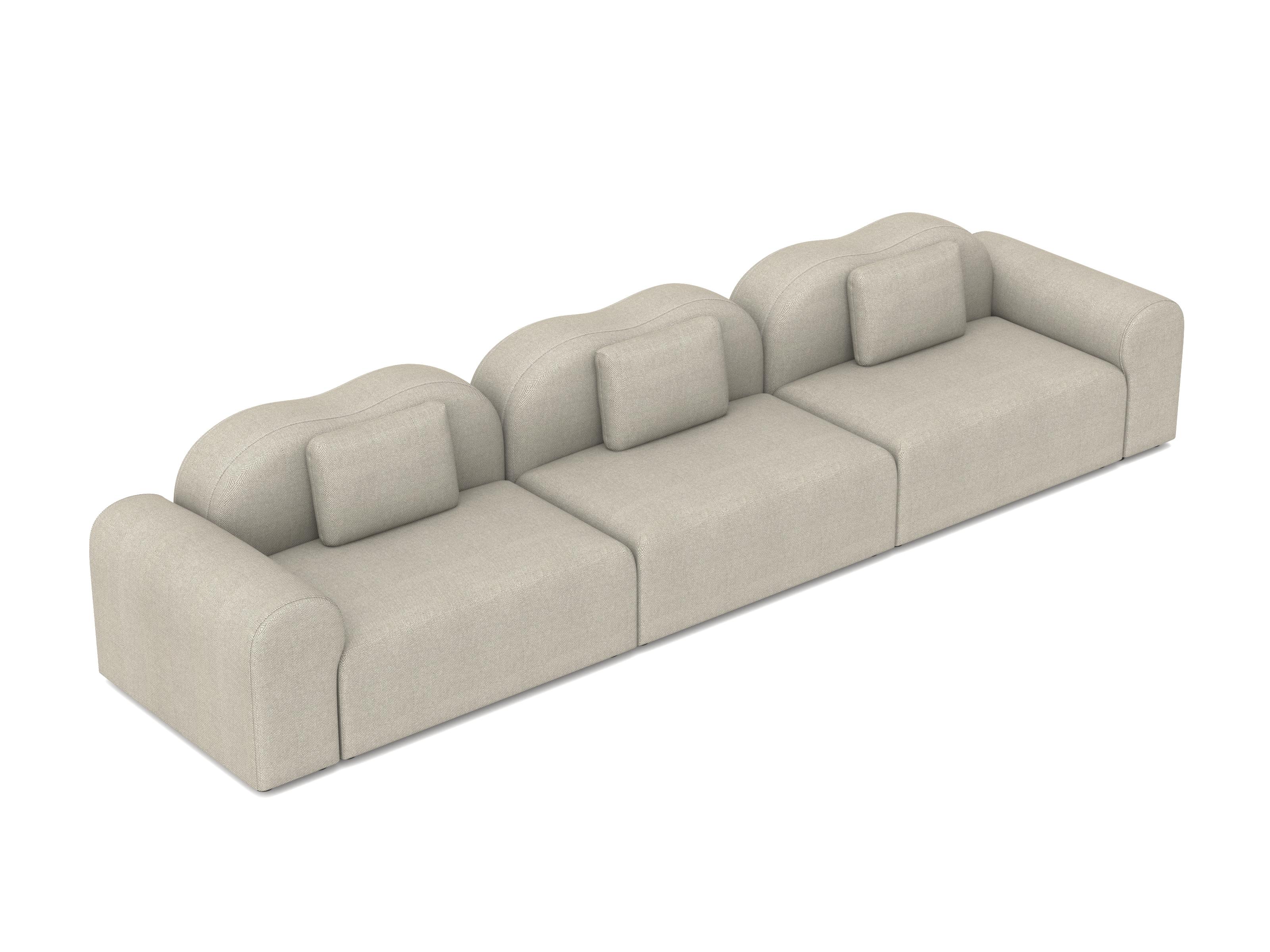 Form Modular Sofa, Setup 11, Hallingdal Grau (Moderne) im Angebot