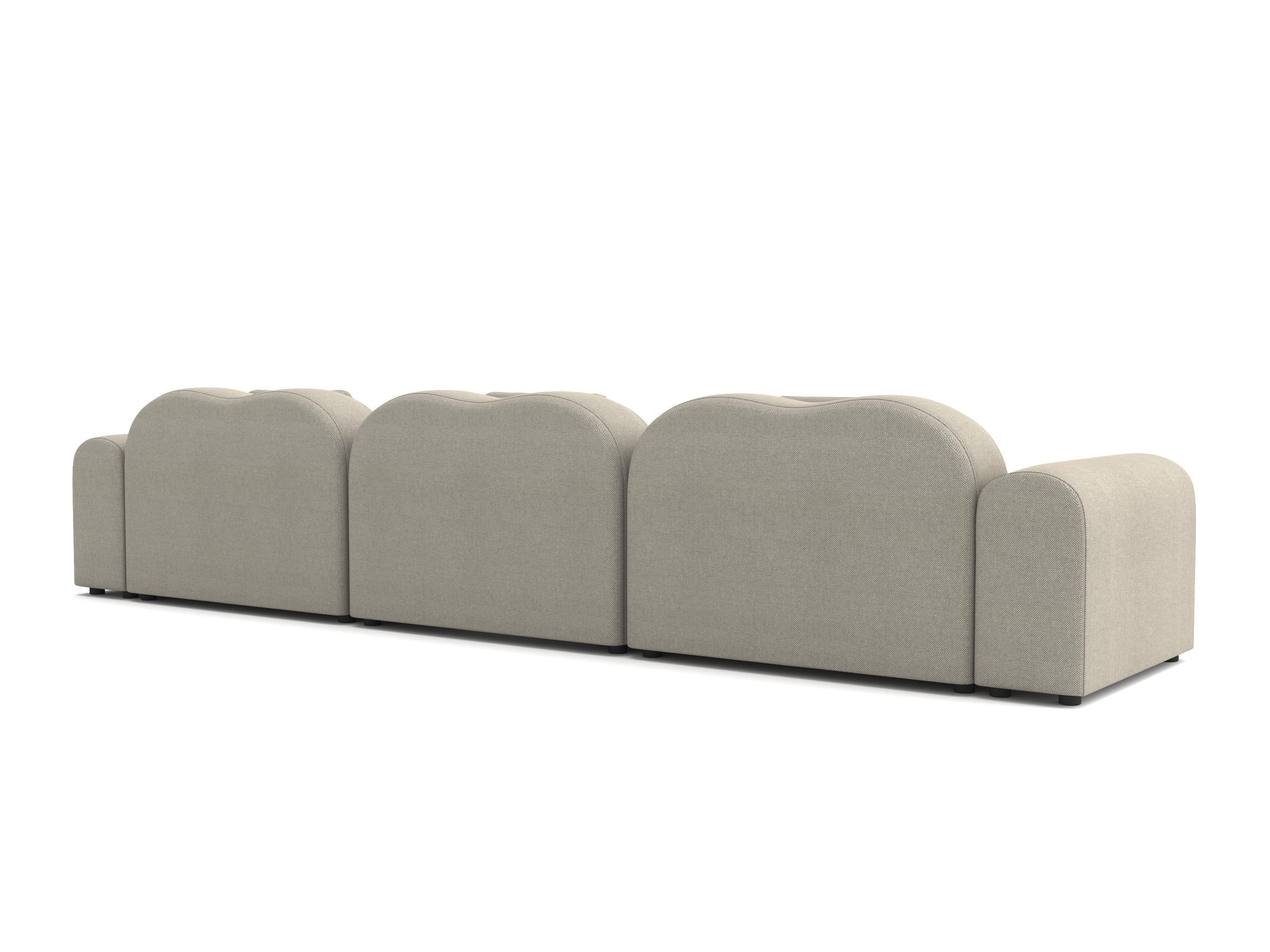 Form Modular Sofa, Setup 11, Hallingdal Grau (Wolle) im Angebot