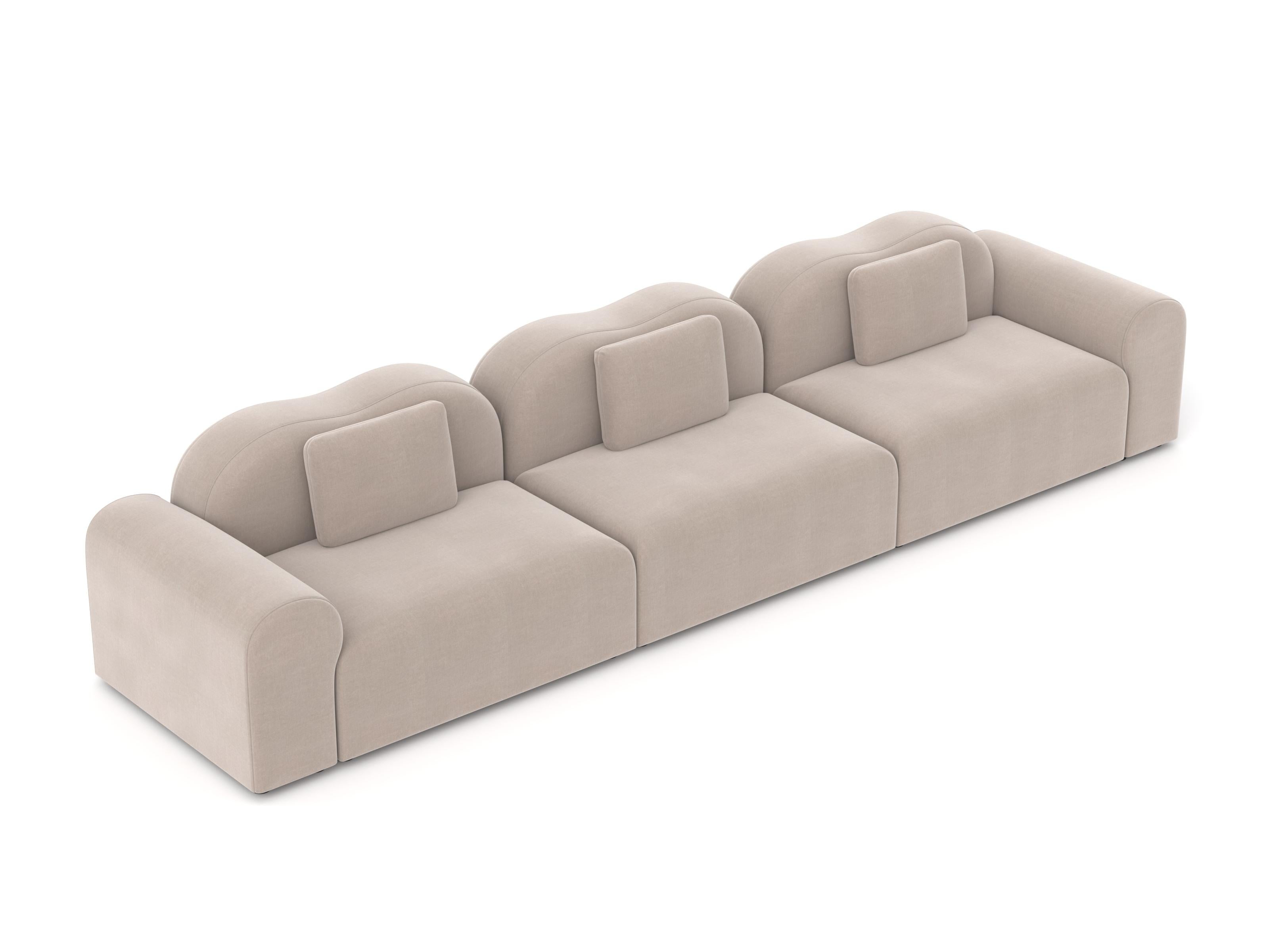 Moderno Divano modulare Form A, Setup 11, Harald Taupe in vendita