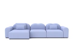 Form Modular Sofa, Setup 12, Planum Blau