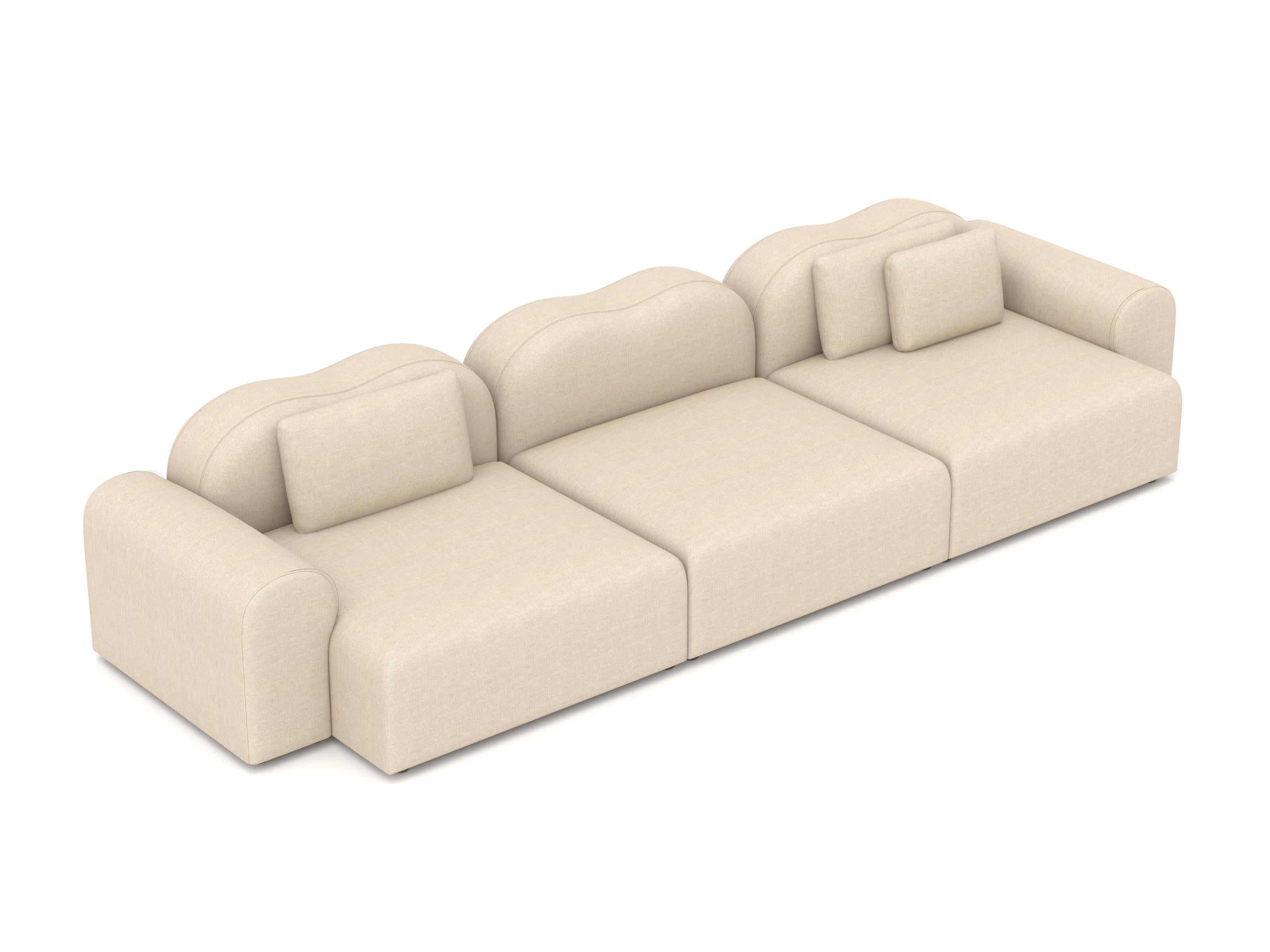 Moderno Divano modulare Form A, Setup 13, Hallingdal Beige in vendita