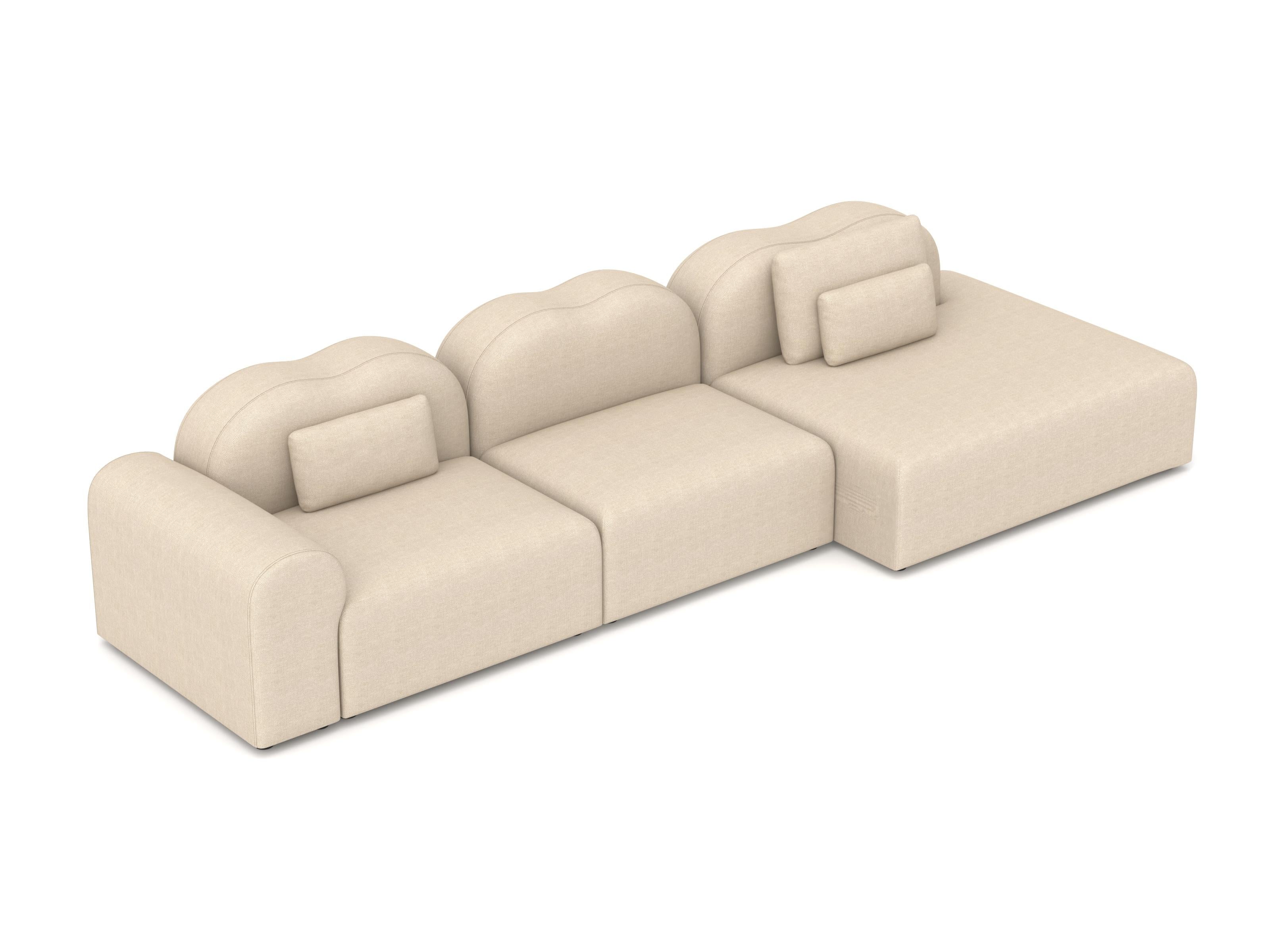 Moderno Divano modulare Form A, Setup 14, Hallingdal Beige in vendita