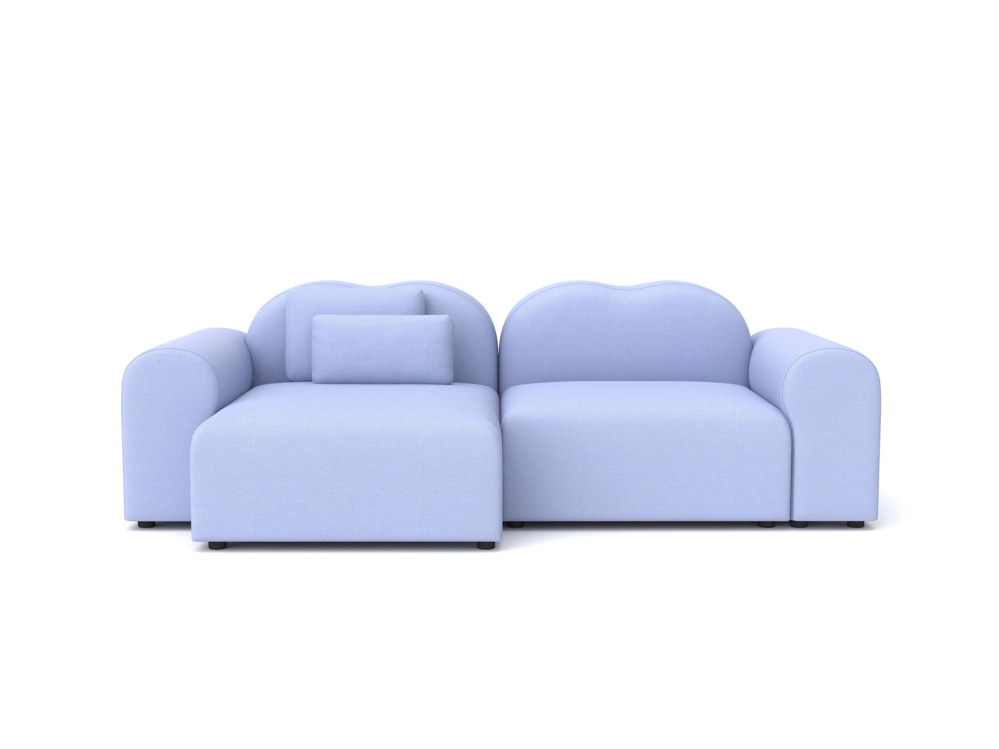 Form Modular Sofa von Formiing, Setup 15 (1x Chaise Lounge-F1M, 1x Armlehne-F1B)
Stoff: Planum 711

Modulares Sofa: Stellen Sie verschiedene Module für Ihre eigene Komposition zusammen. Erhältlich in einer breiten Palette von Stoffen und