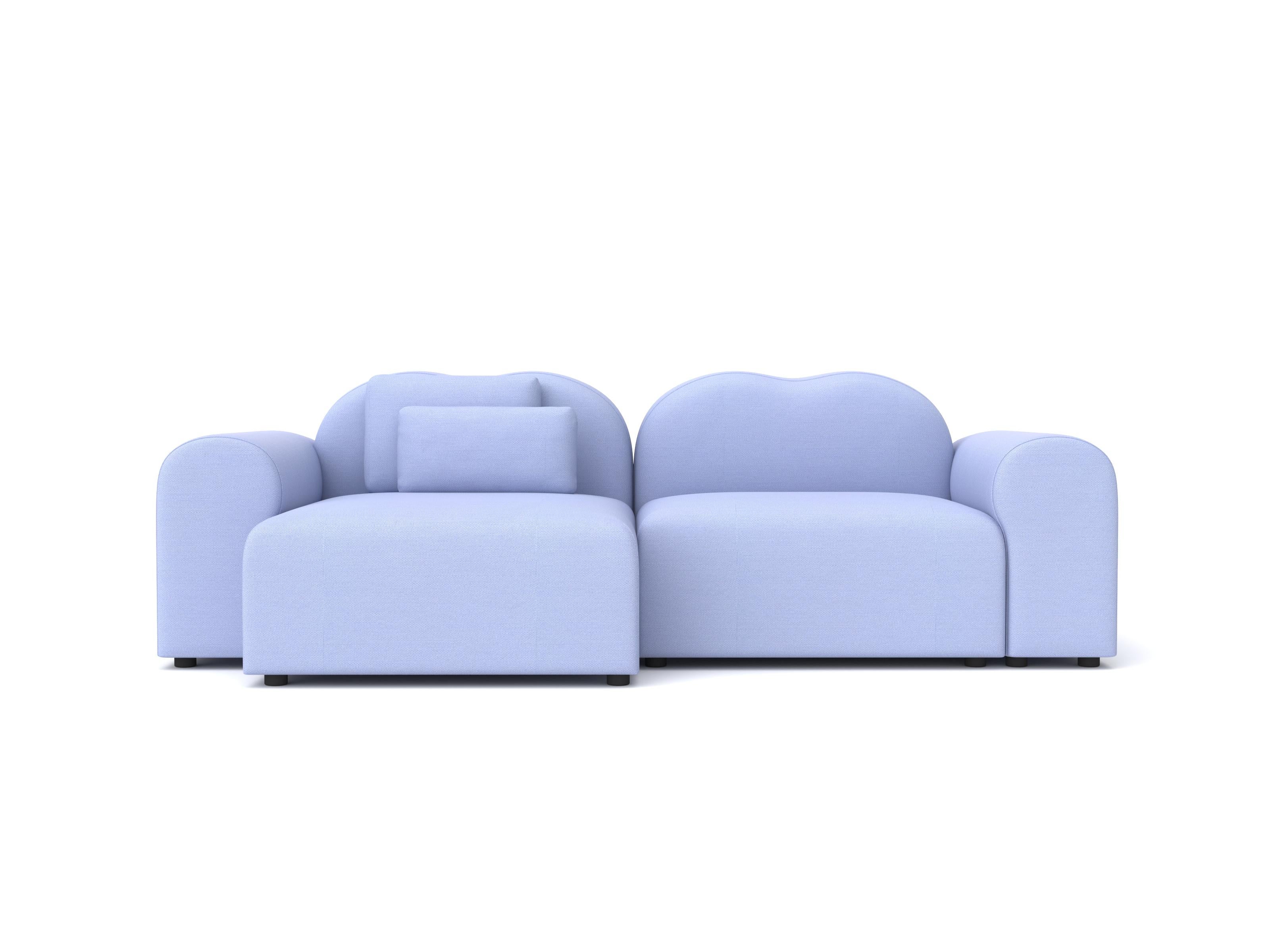 Form Modular Sofa, Setup 15, Planum Blau (Chinesisch) im Angebot