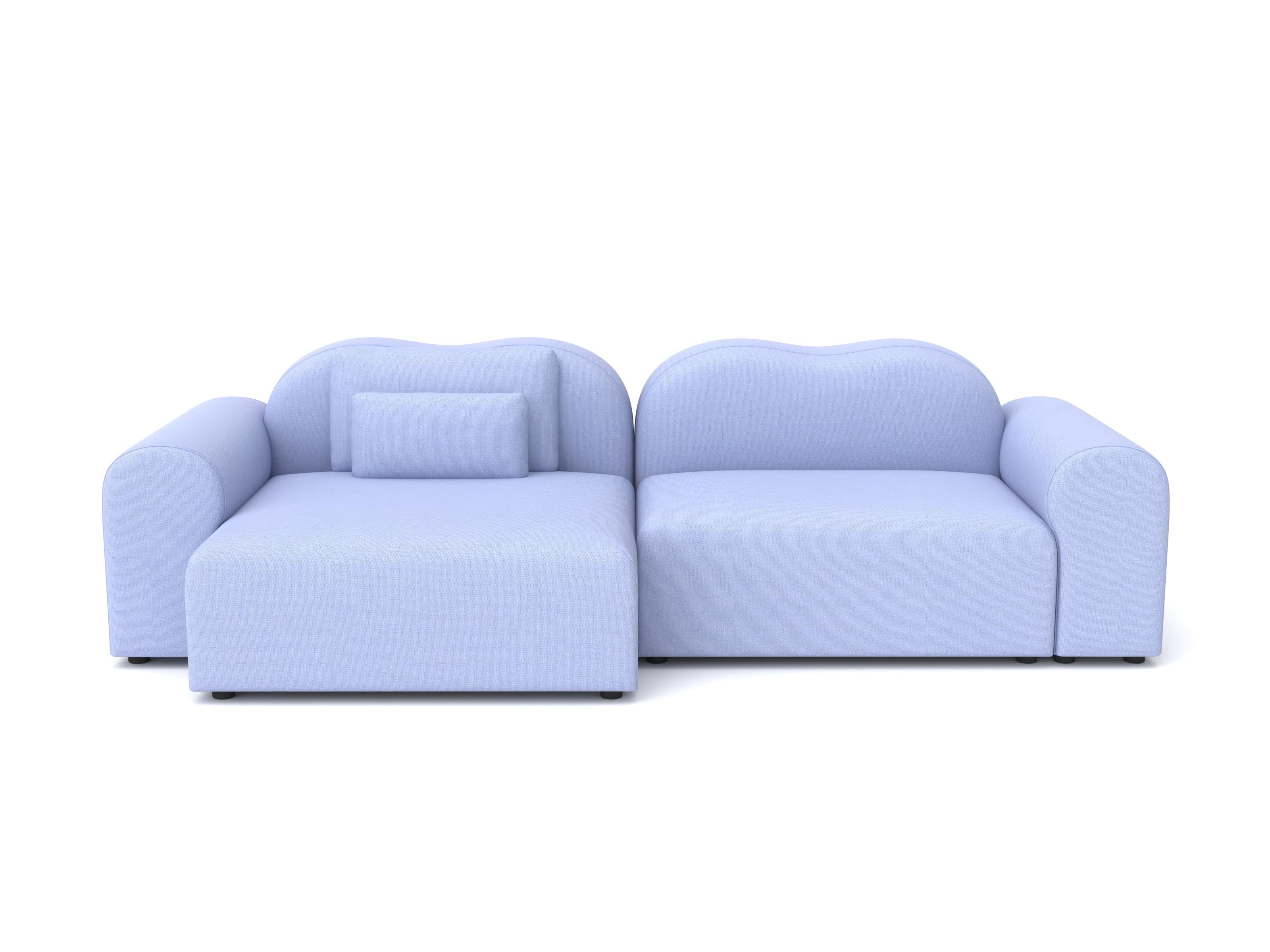 Form Modular Sofa von Formiing, Setup 15 (1x Chaise Lounge-F1M, 1x Armlehne-F1B)
Stoff: Planum 711

Modulares Sofa: Stellen Sie verschiedene Module für Ihre eigene Komposition zusammen. Erhältlich in einer breiten Palette von Stoffen und
