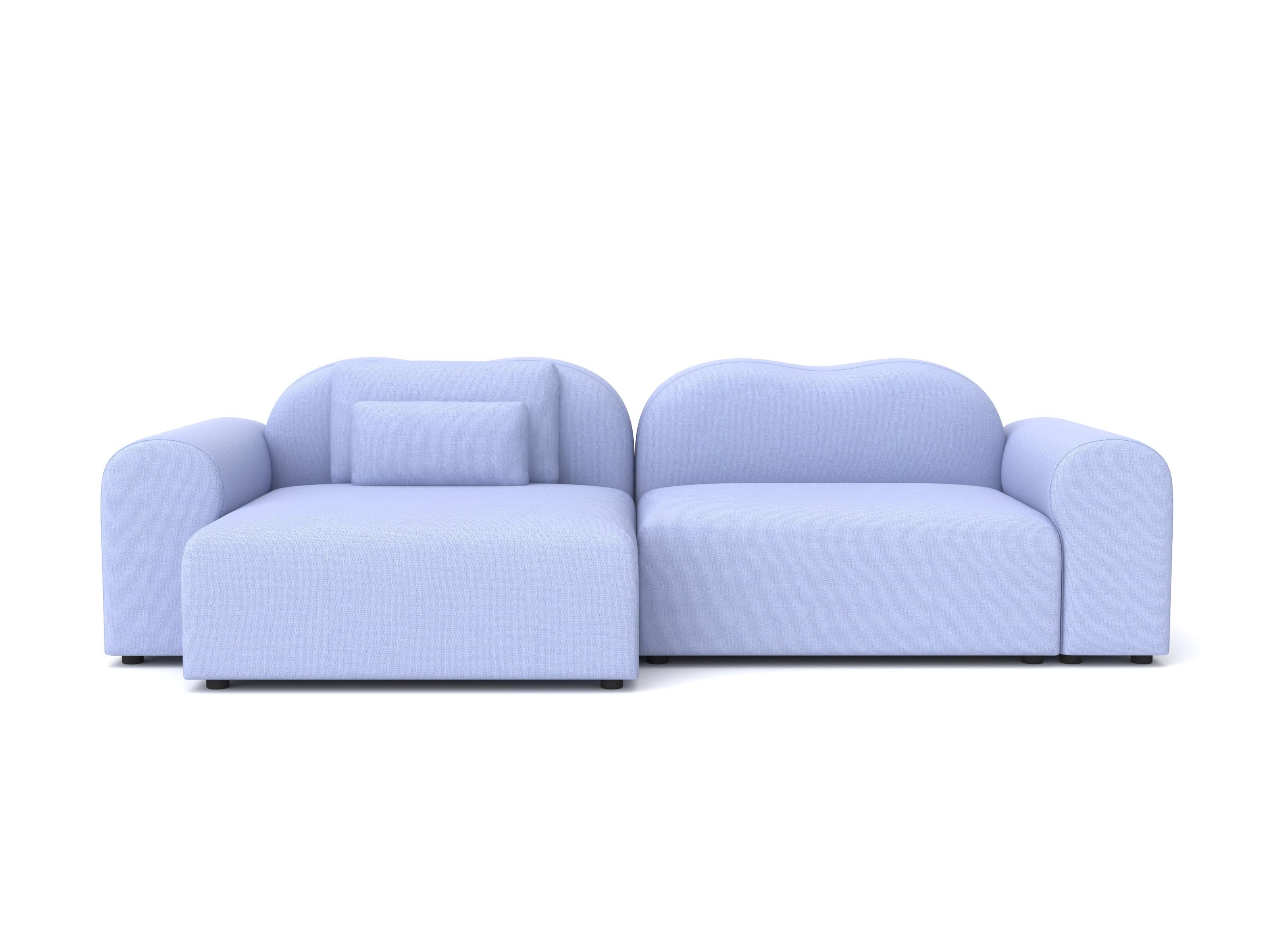 Form Modular Sofa, Setup 16, Planum Blau (Chinesisch) im Angebot