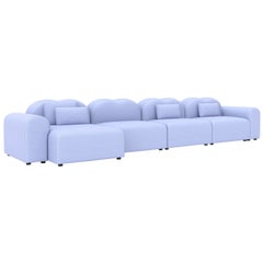 Form Modular Sofa, Setup 17, Planum Blau