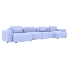 Form Modular Sofa, Setup 18, Planum Blau