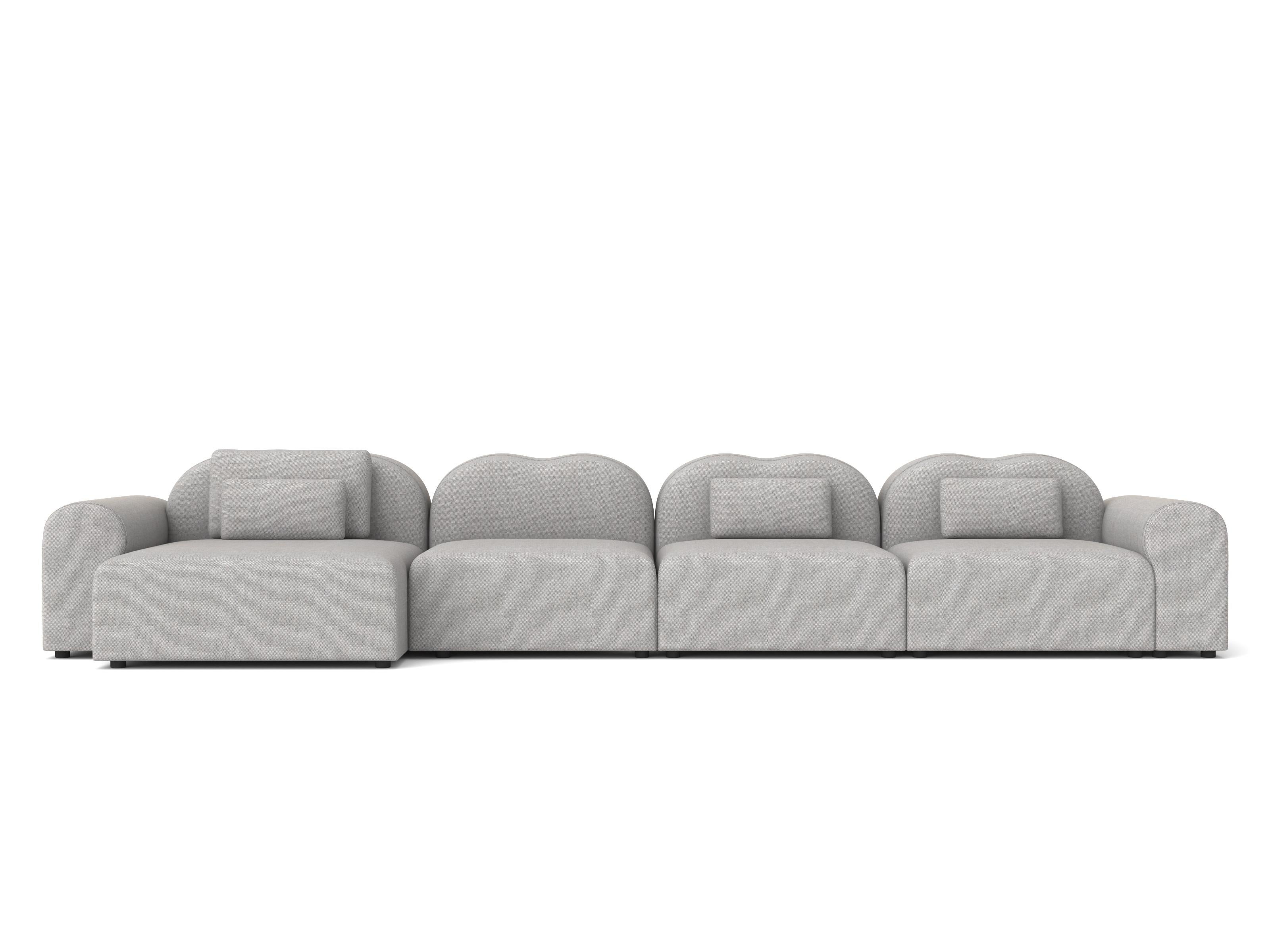 Sofá Modular Form, Setup 19, Gris Rewool Chino en venta
