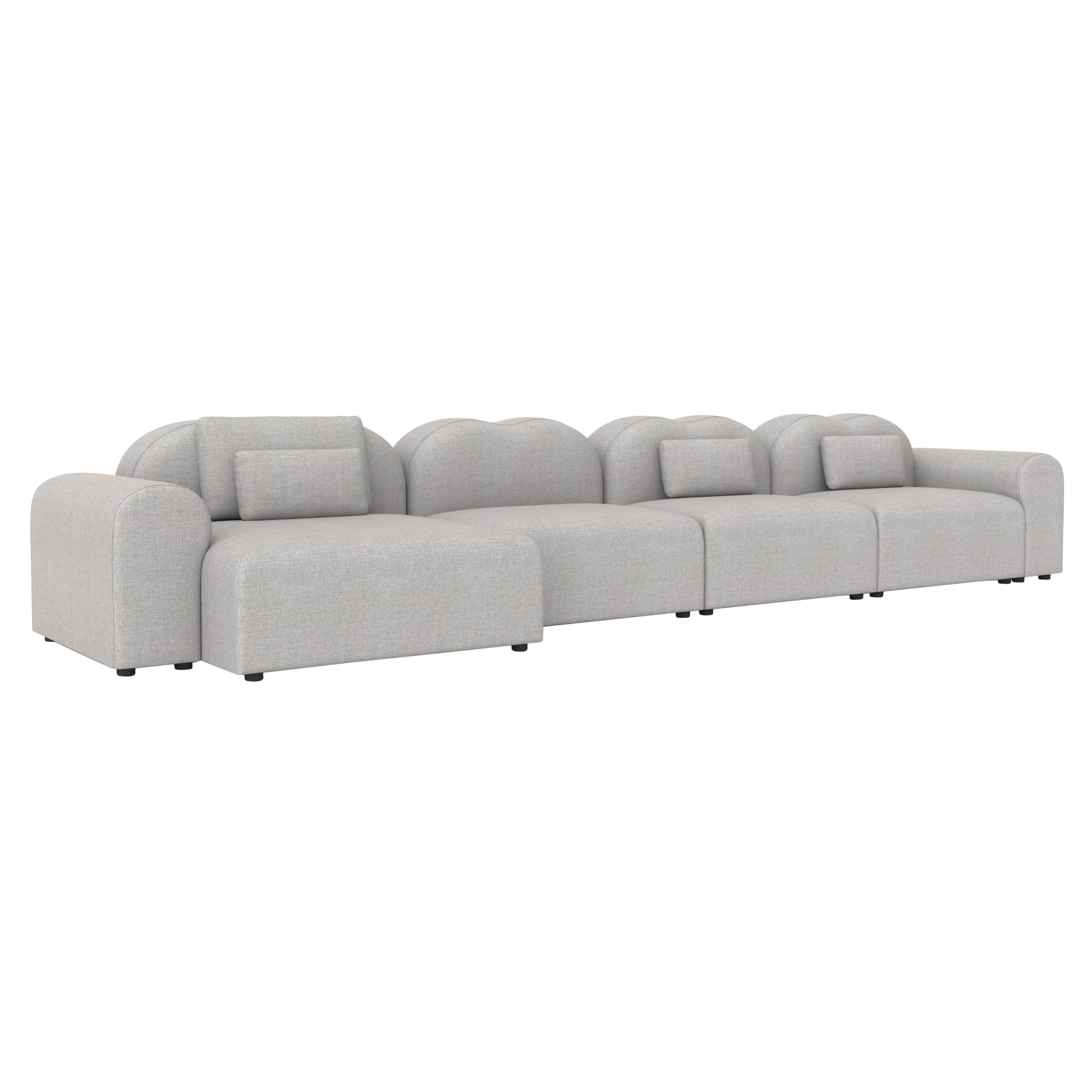 Form Modular Sofa, Setup 19, Rewool Grau