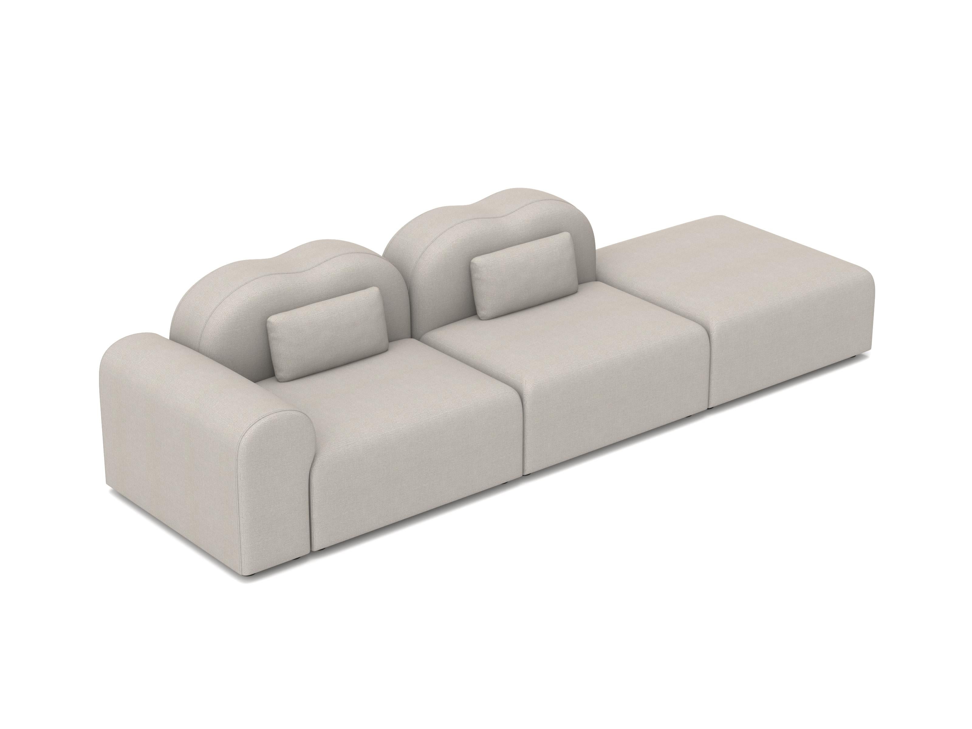 Sofá Modular Form, Setup 2, Gris Hallingdal Moderno en venta