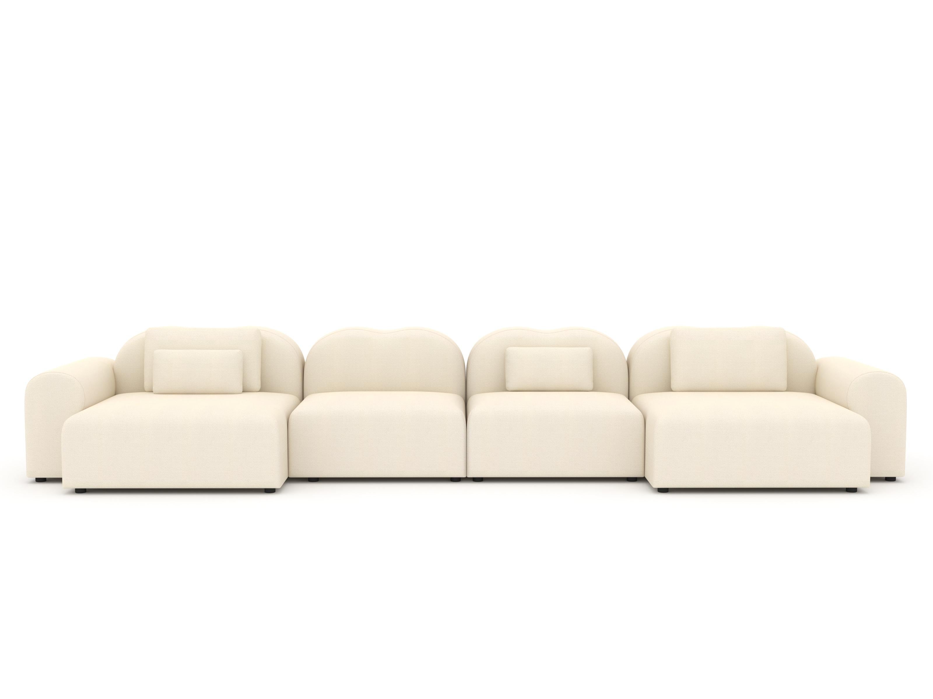 Form Modular Sofa von Formiing, Setup 20 (2x Center-F1C, 1x Large Armrest Chaise Lounge-F1P, F1Q)
Stoff: Vidar 106

Modulares Sofa: Stellen Sie verschiedene Module für Ihre eigene Komposition zusammen. Erhältlich in einer breiten Palette von Stoffen