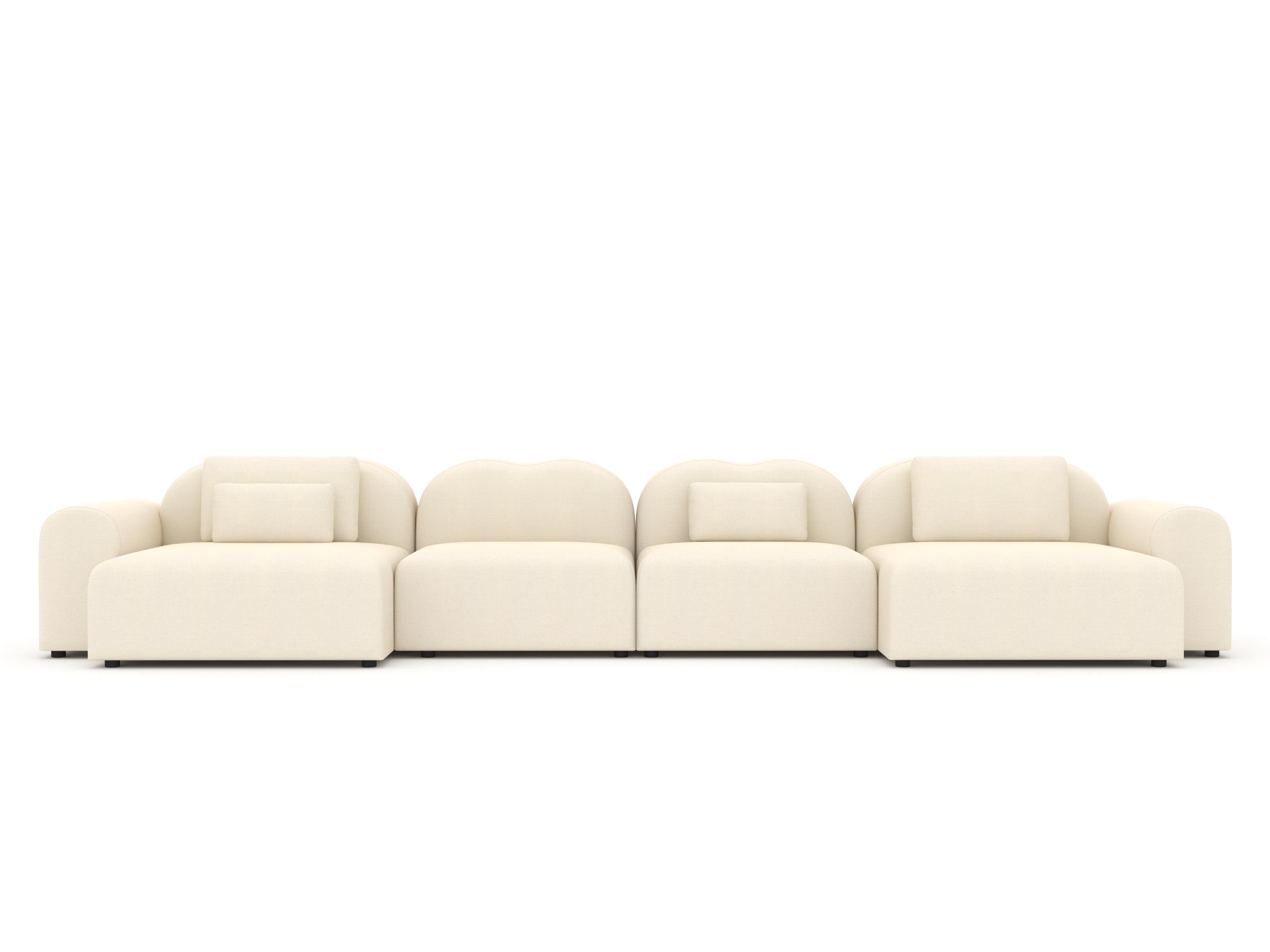 Form Modular Sofa, Setup 20, Vidar Creme (Chinesisch) im Angebot