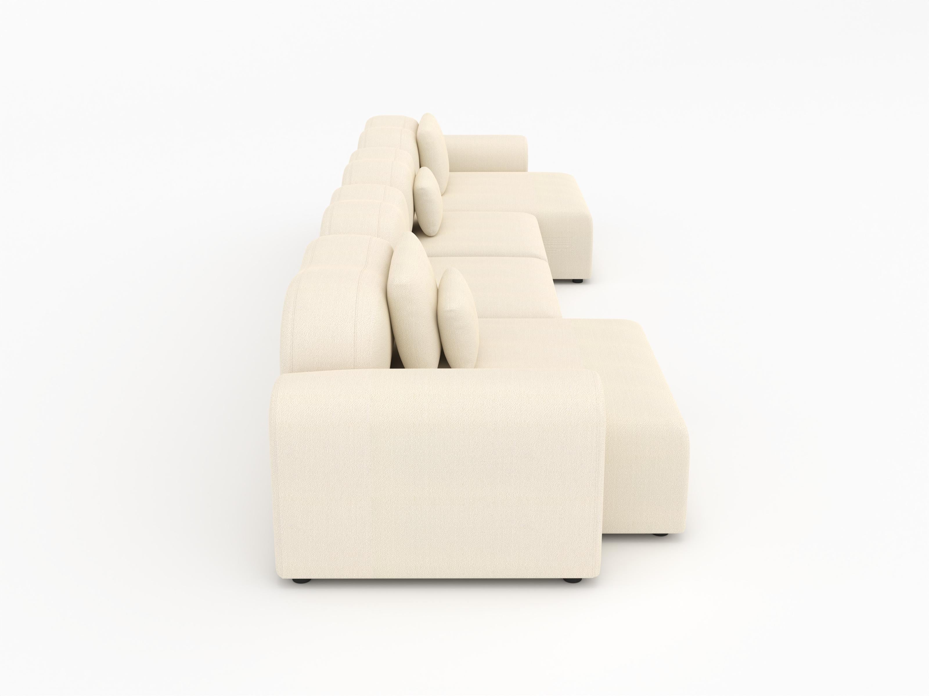 Form Modular Sofa, Setup 20, Vidar Creme (21. Jahrhundert und zeitgenössisch) im Angebot