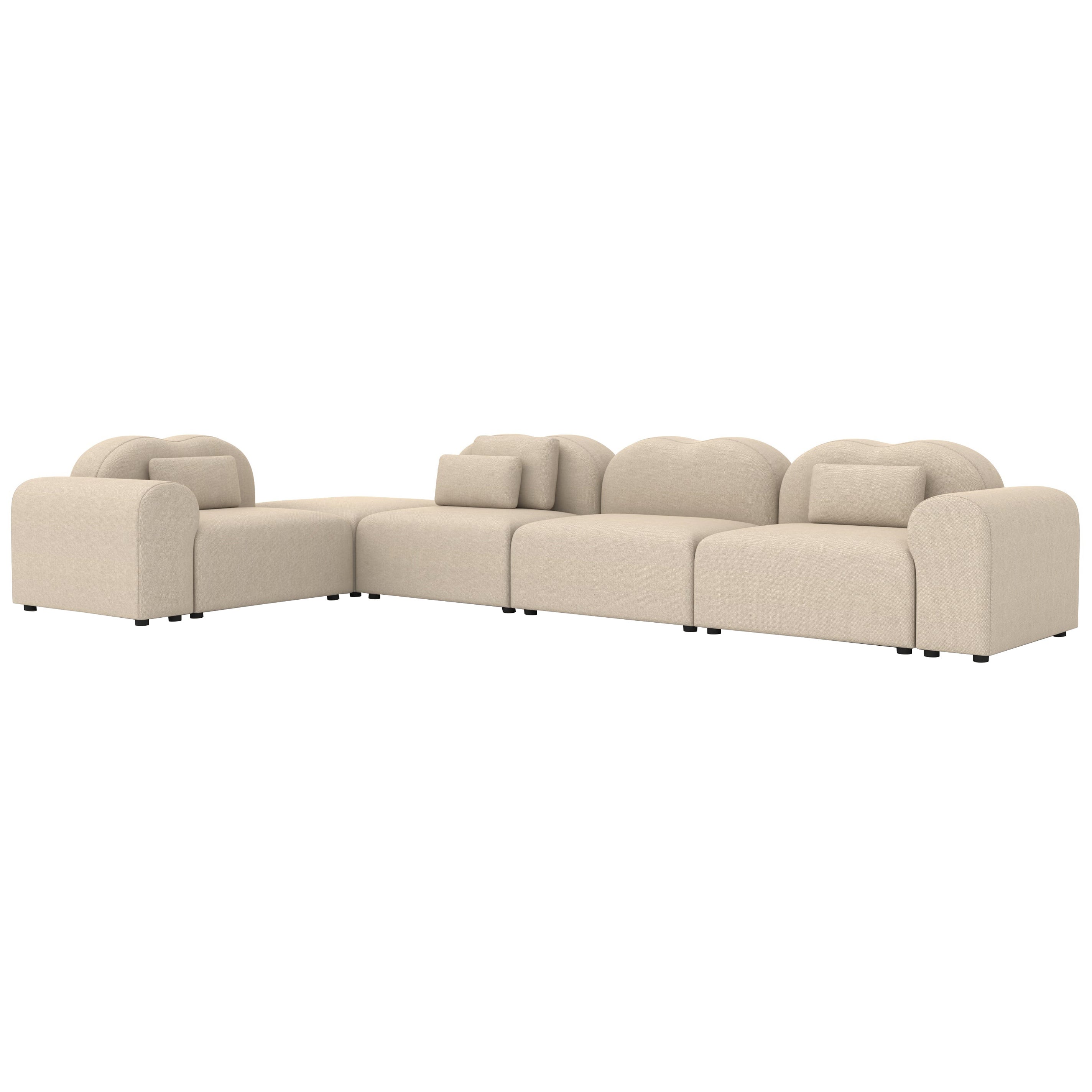 Form Modular Sofa, Setup 21, Hallingdal Beige, Pet-friendly, Customizable