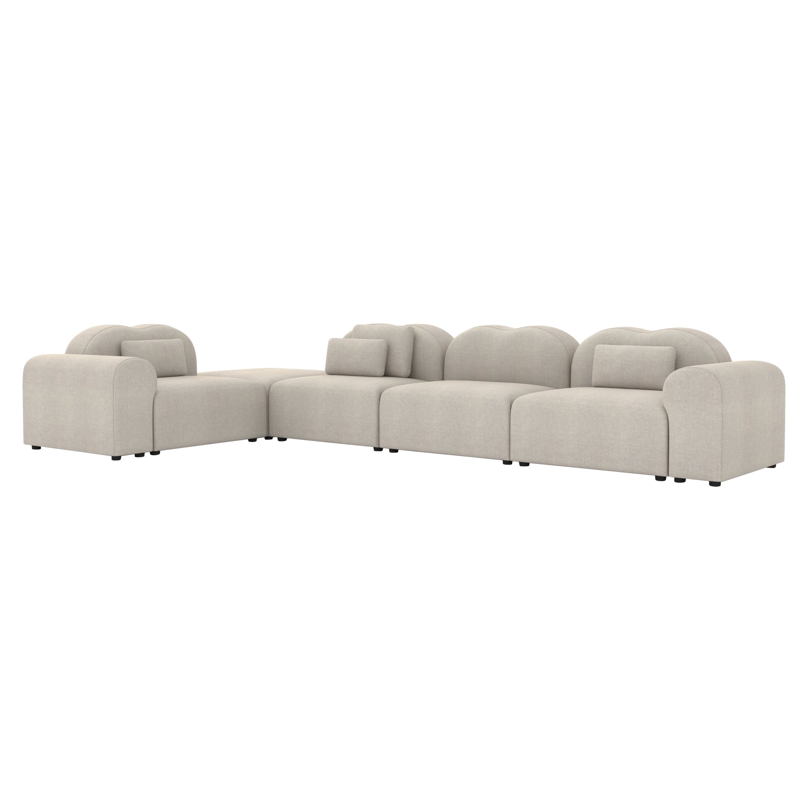 Form Modular Sofa, Setup 21, Hallingdal Grau im Angebot