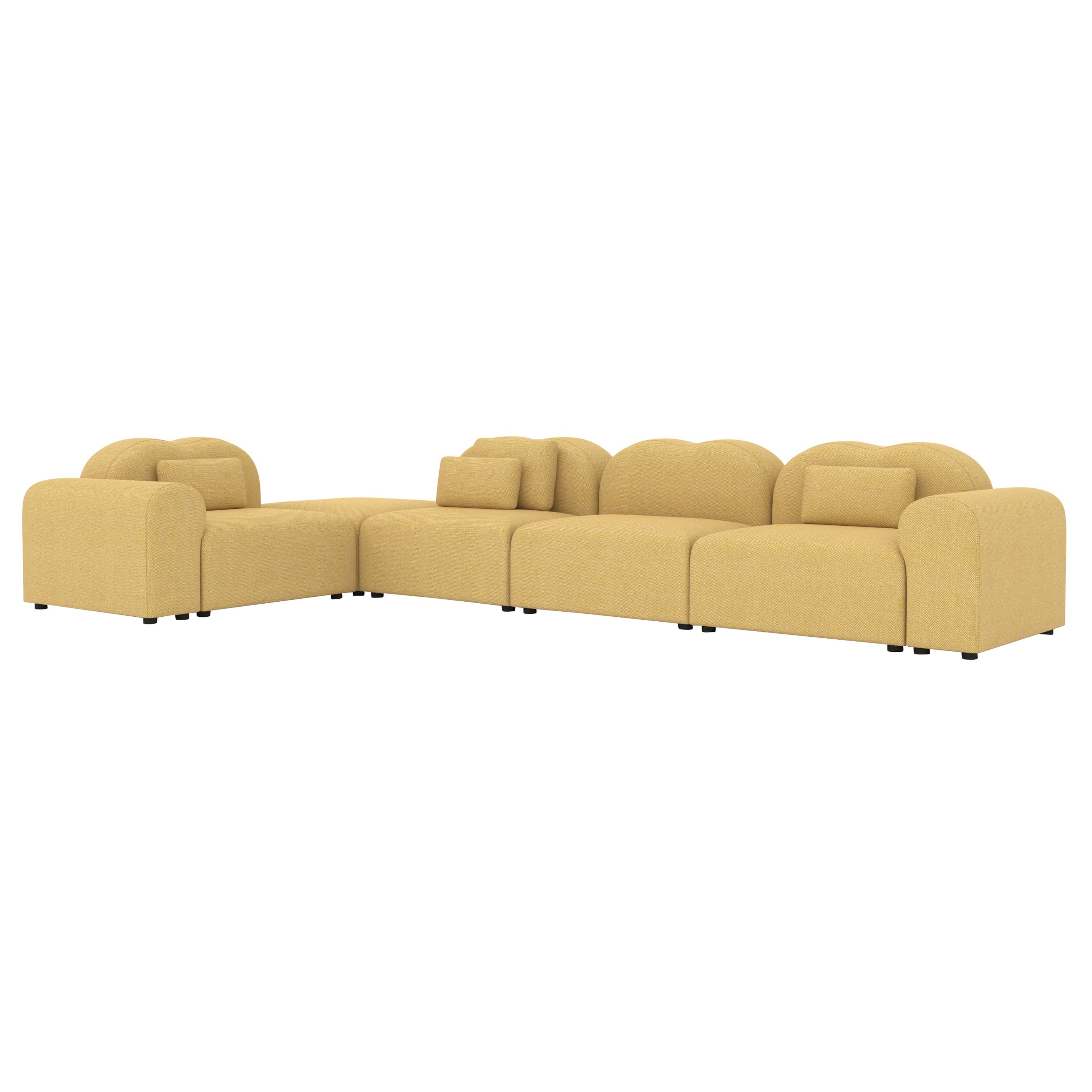 Form Modular Sofa, Setup 21, Hallingdal Yellow, Pet-friendly, Customizable