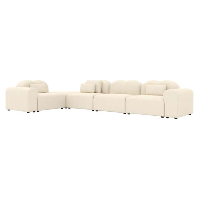 Form Modular Sofa by Formiing in Planum Blue Fabric, Modern Design For ...