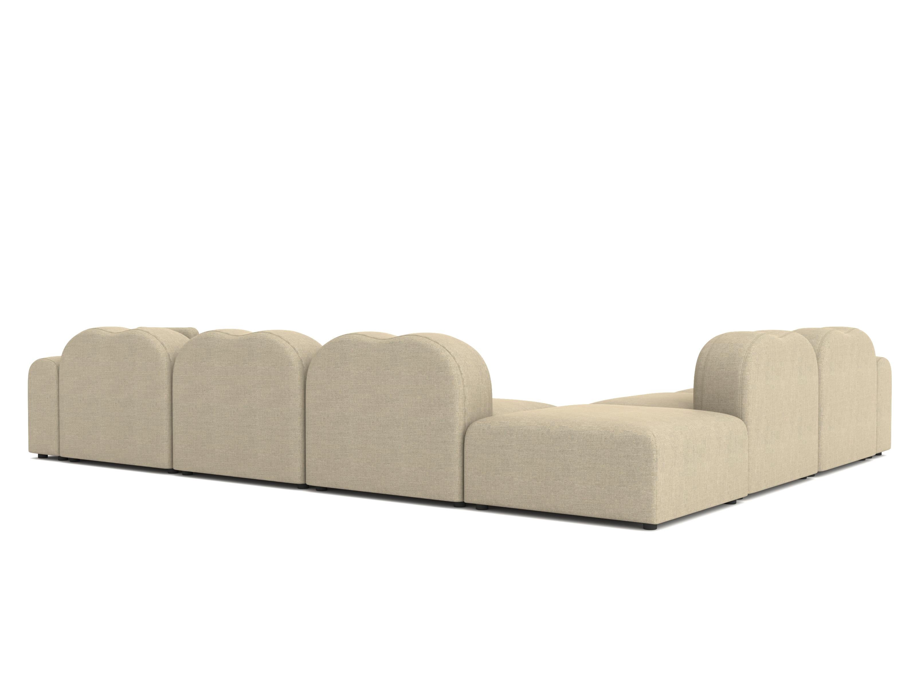 Form Modular Sofa, Setup 22, Rewool Beige im Zustand „Neu“ im Angebot in Brooklyn, NY