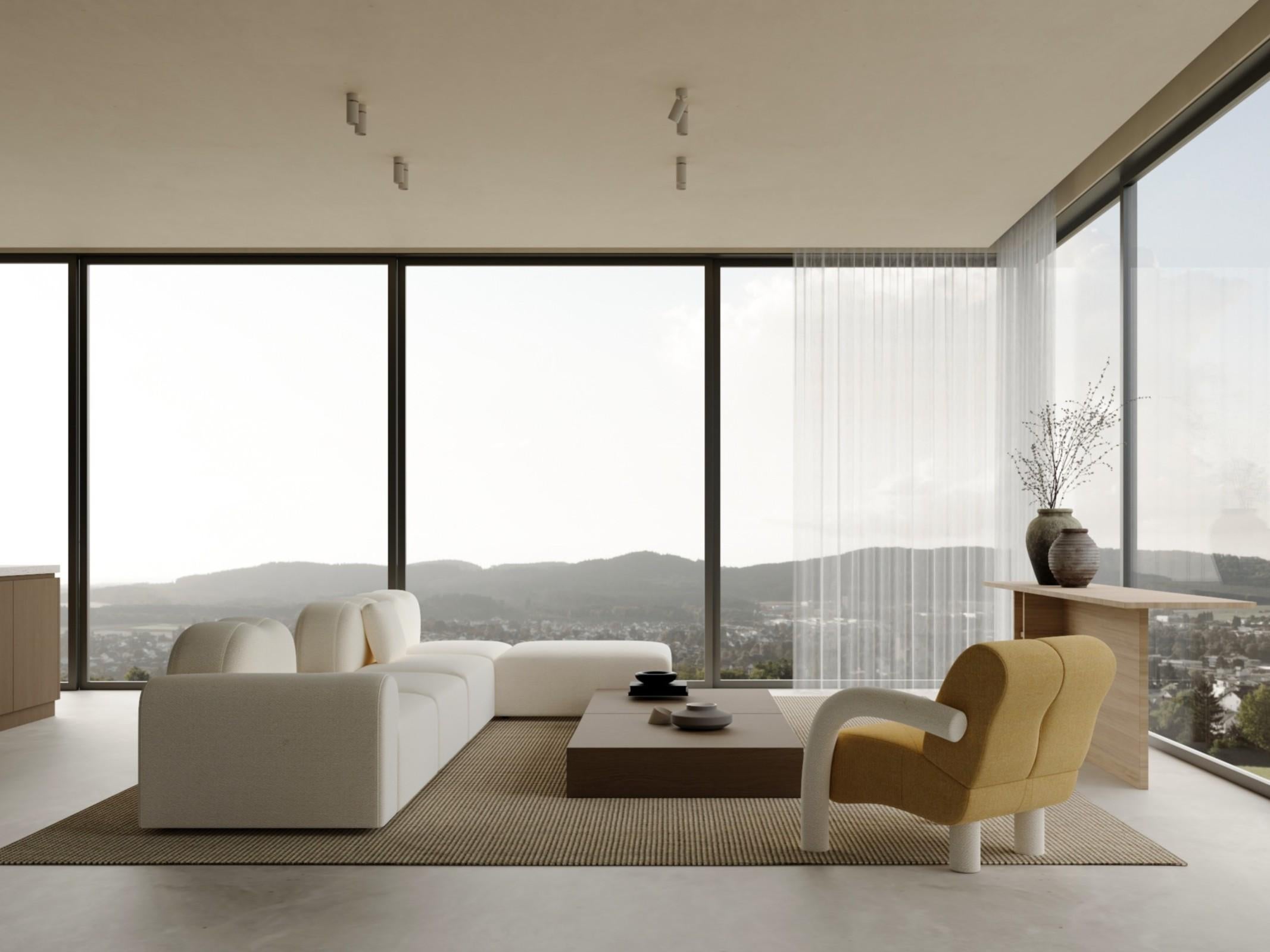 Form Modular Sofa, Setup 23, Rewool Beige im Angebot 2