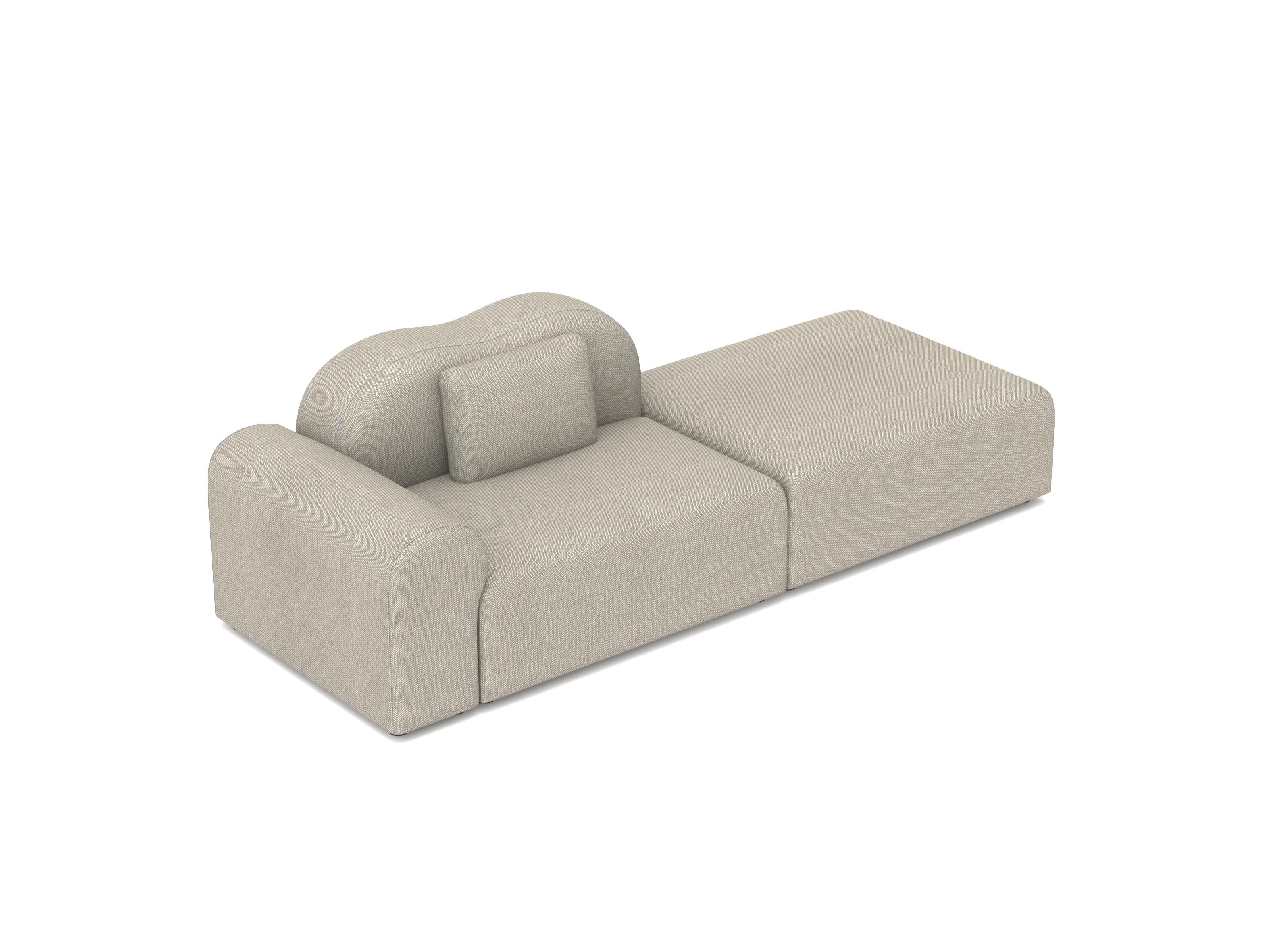 Form Modular Sofa, Setup 6, Hallingdal Grau (Moderne) im Angebot
