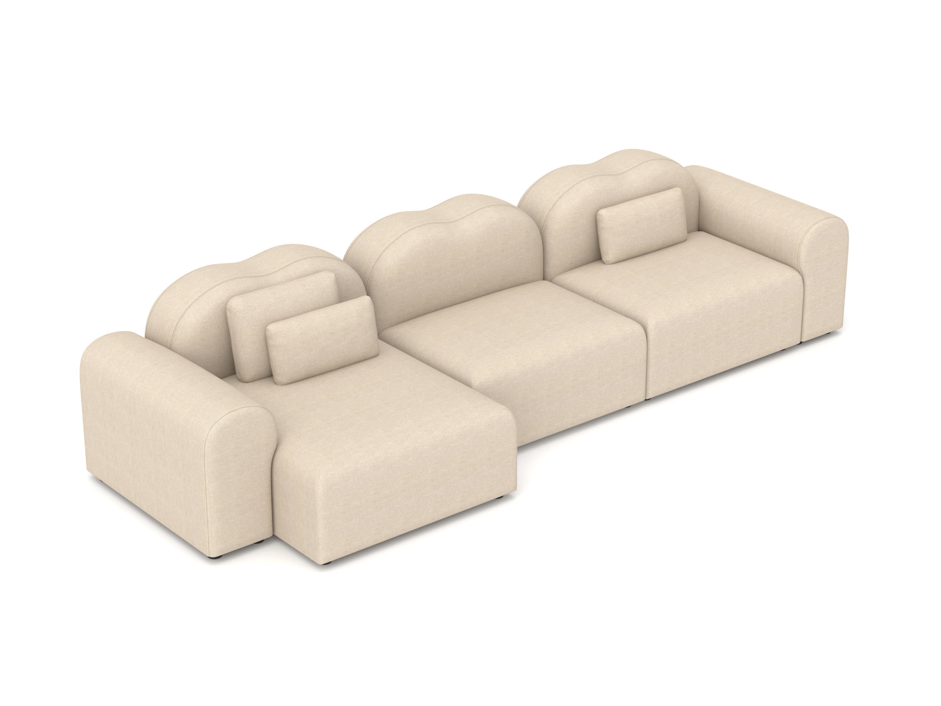 Sofá Modular Form, Configuración 9, Hallingdal Beige Moderno en venta