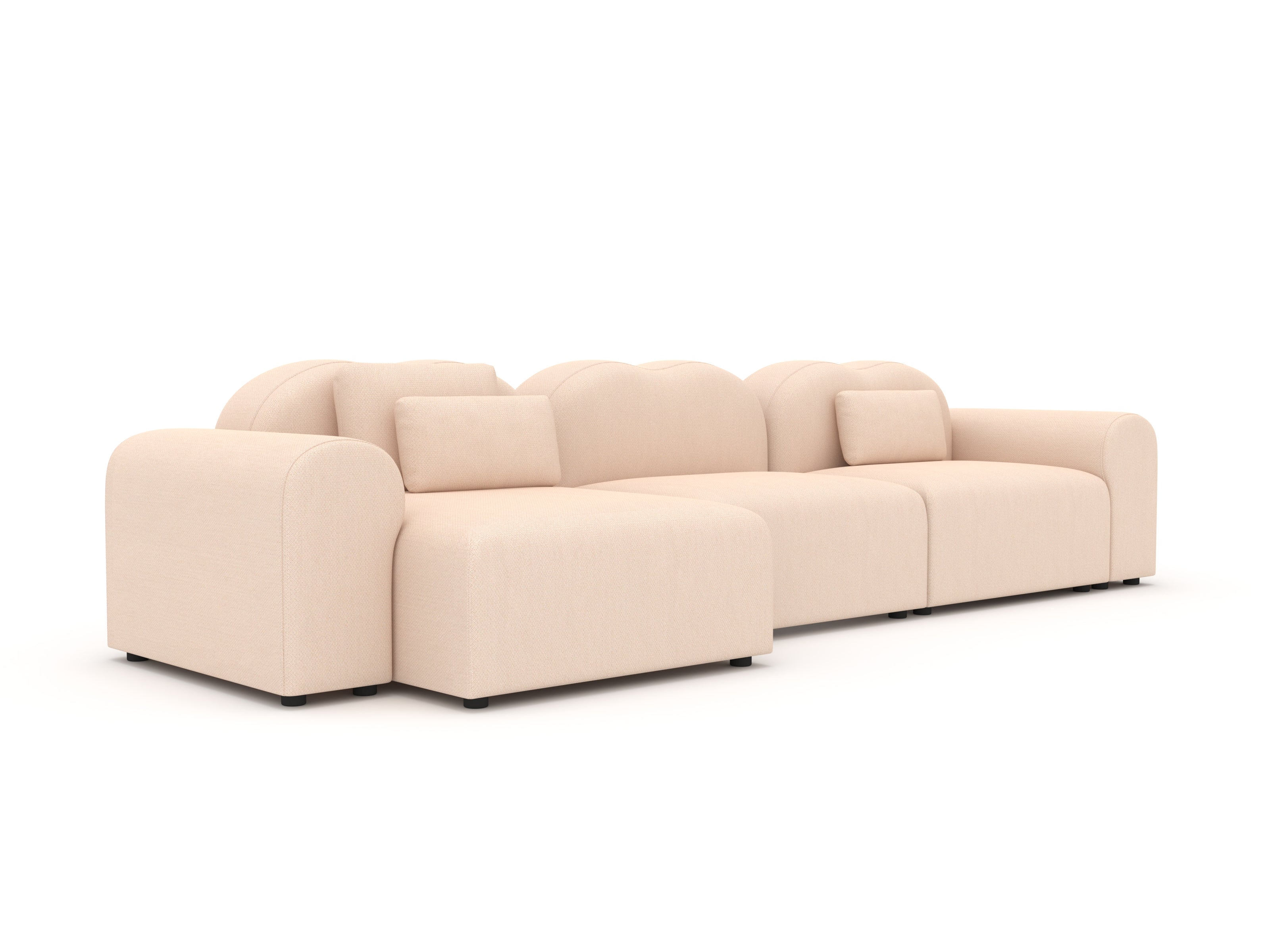 Form Modular Sofa, Setup 9, Planum Blush, Customizable