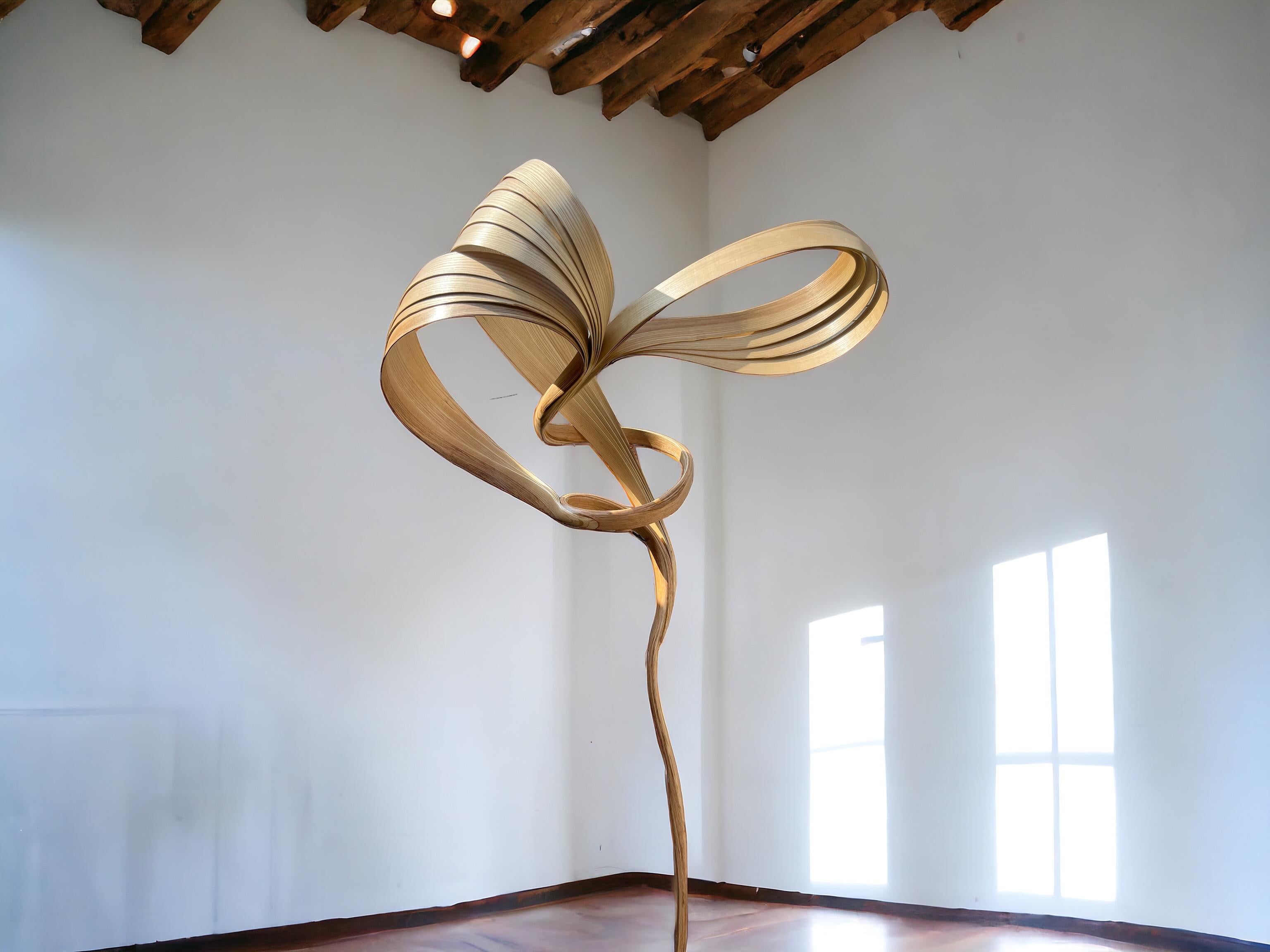 The sculpture demonstrates the flow of wood; the emerging and the reduction of wood while retaining an organic form. 

The Forms are directed towards exploring the crafting techniques used by the Studio in their purest; hence the pieces are
