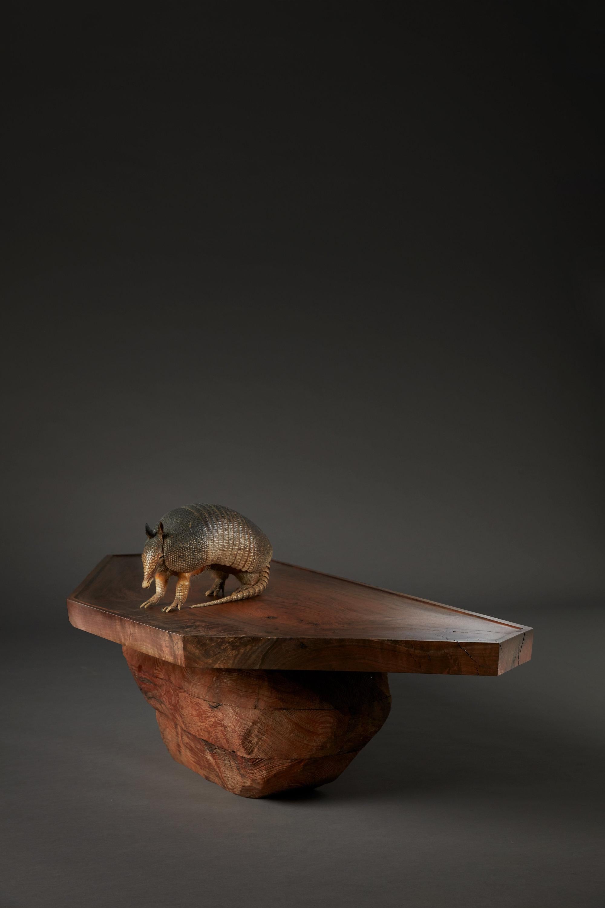 Form Table 001 in Oregon Black Walnut and Old Growth Redwood In New Condition For Sale In San Diego, CA