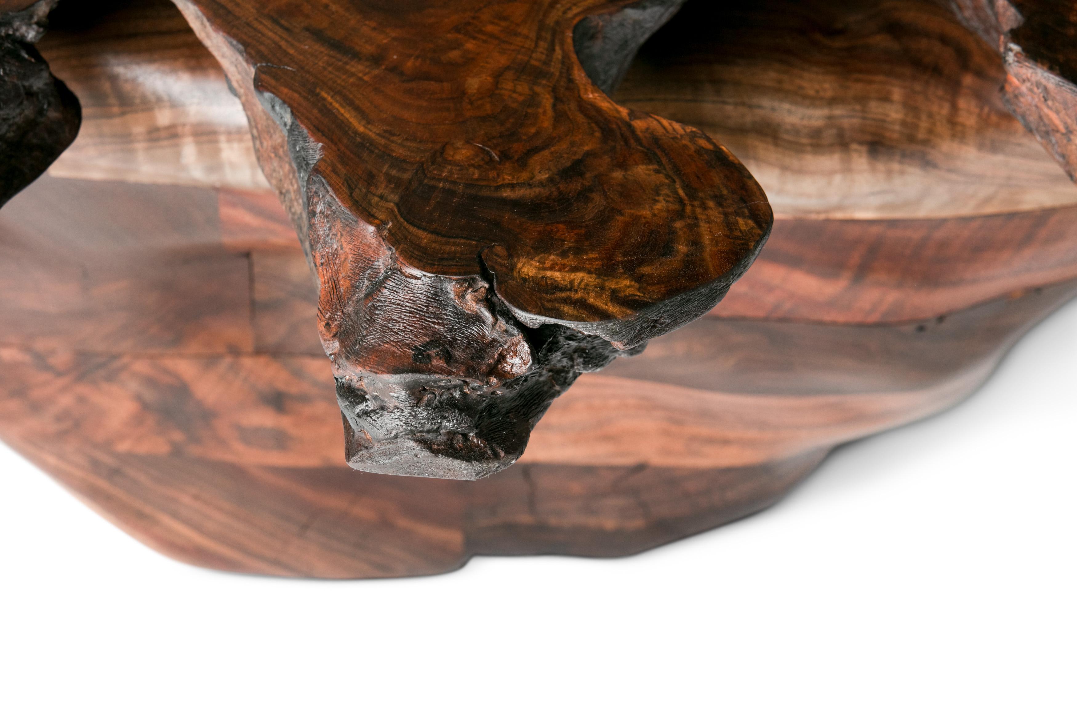 Form Table 004 in Claro Walnut with Gabon Ebony Details For Sale 4