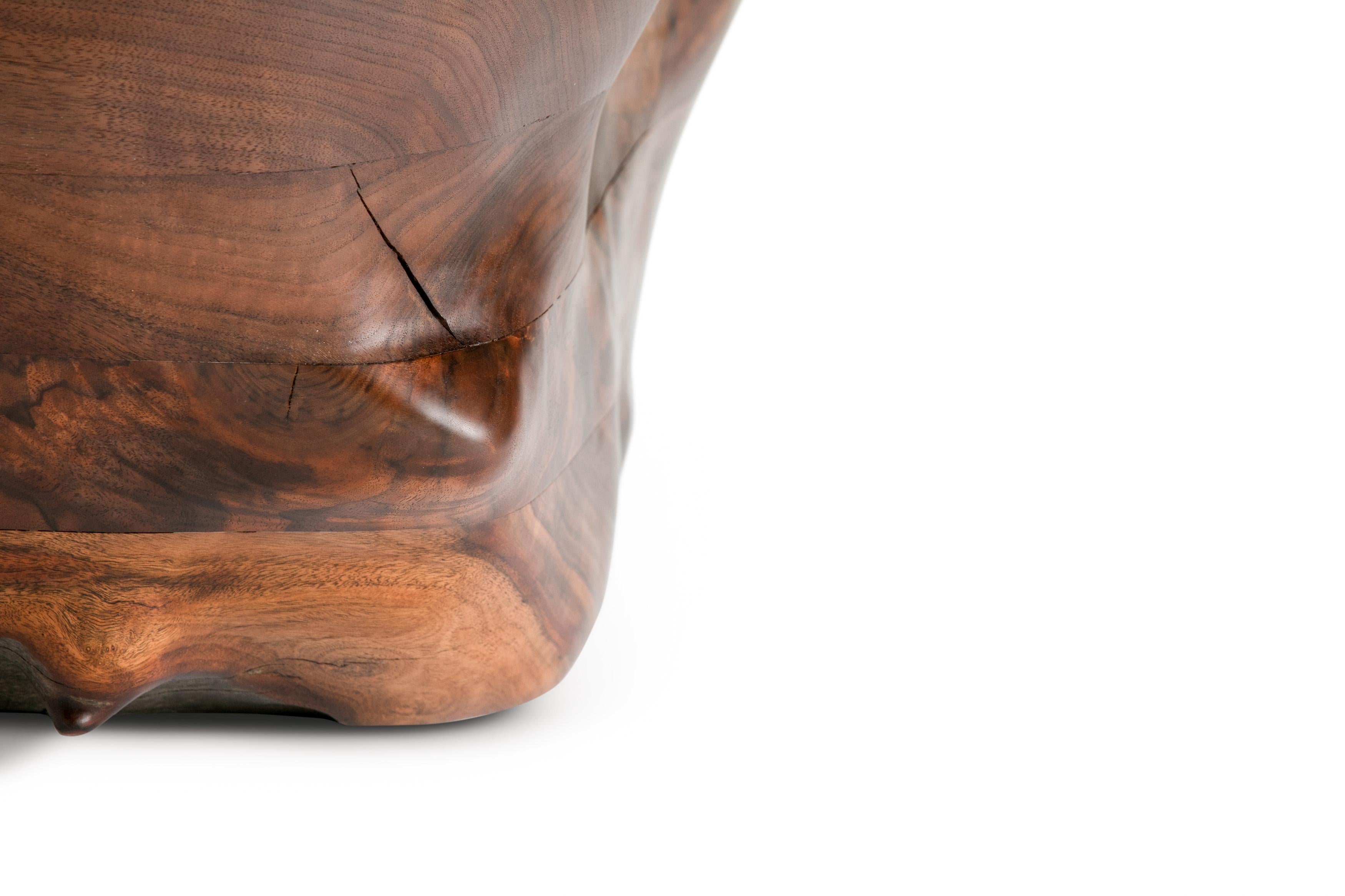 Form Table 004 in Claro Walnut with Gabon Ebony Details For Sale 6