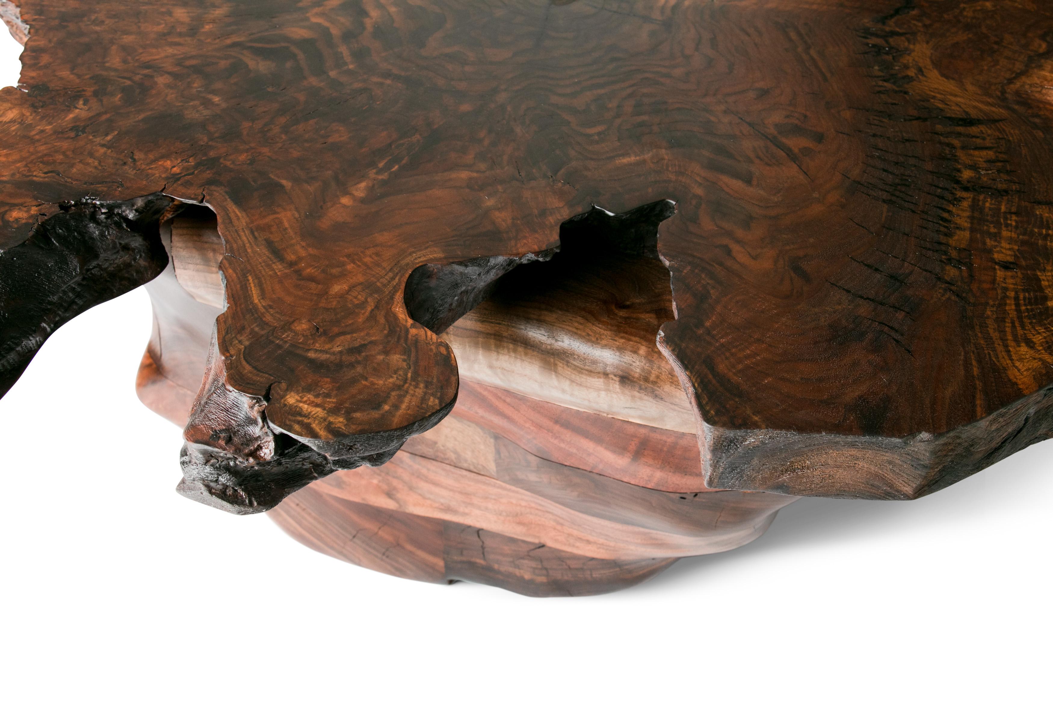 Form Table 004 in Claro Walnut with Gabon Ebony Details For Sale 2
