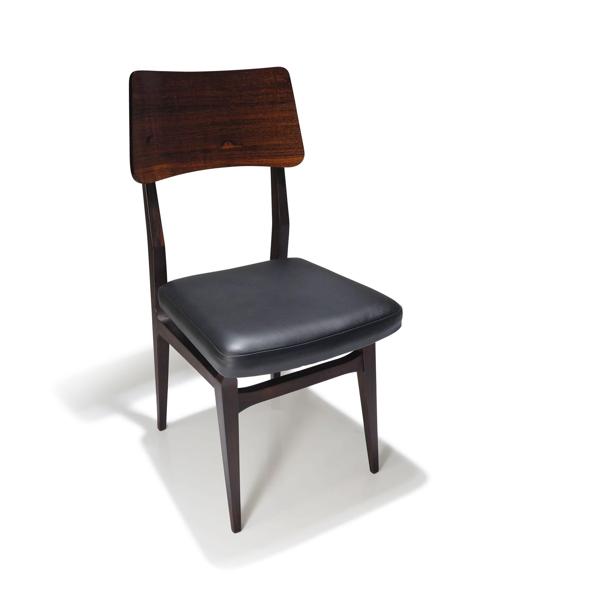 Mid-Century Modern Forma Brazil Rosewood Dining Chairs For Sale