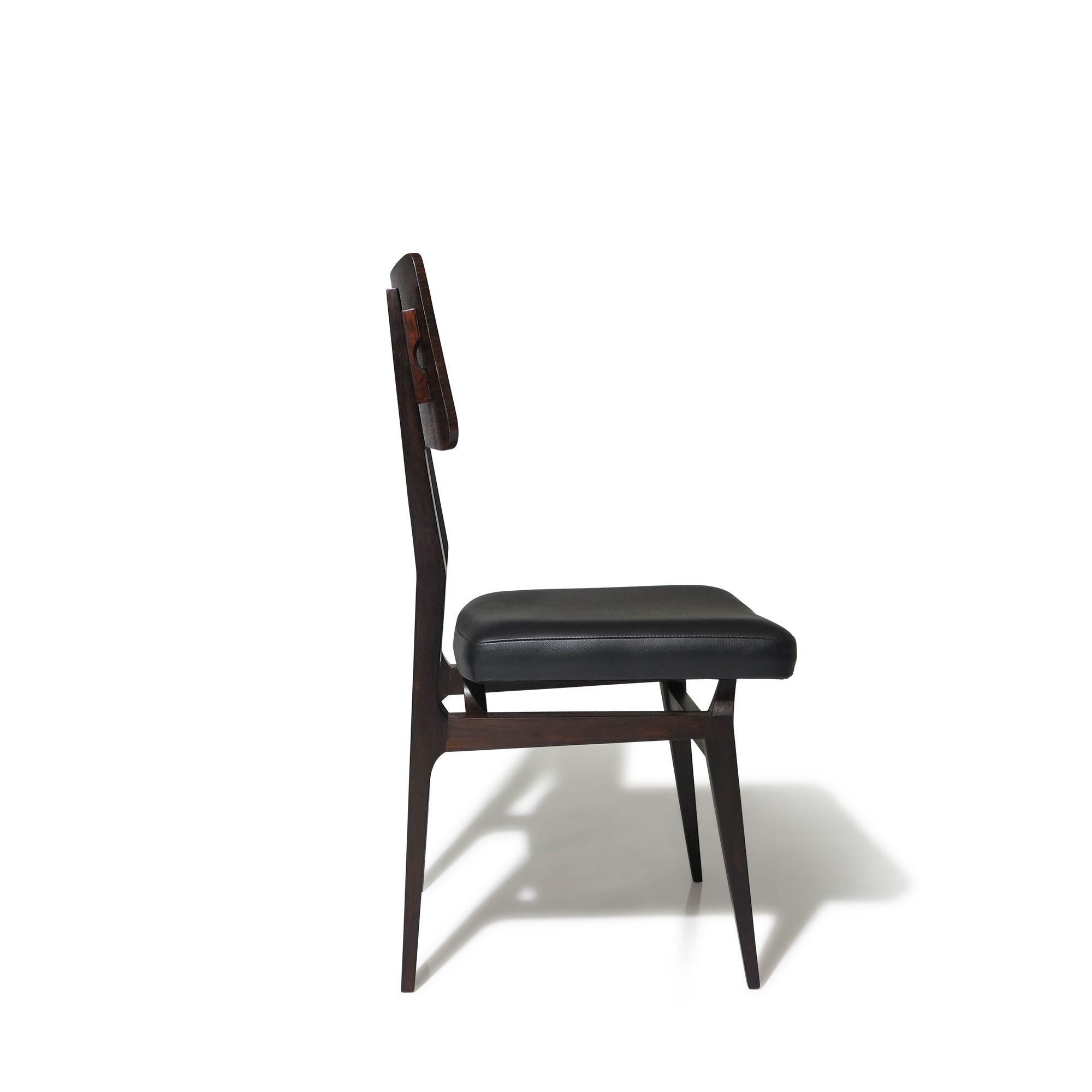 20th Century Forma Brazil Rosewood Dining Chairs For Sale