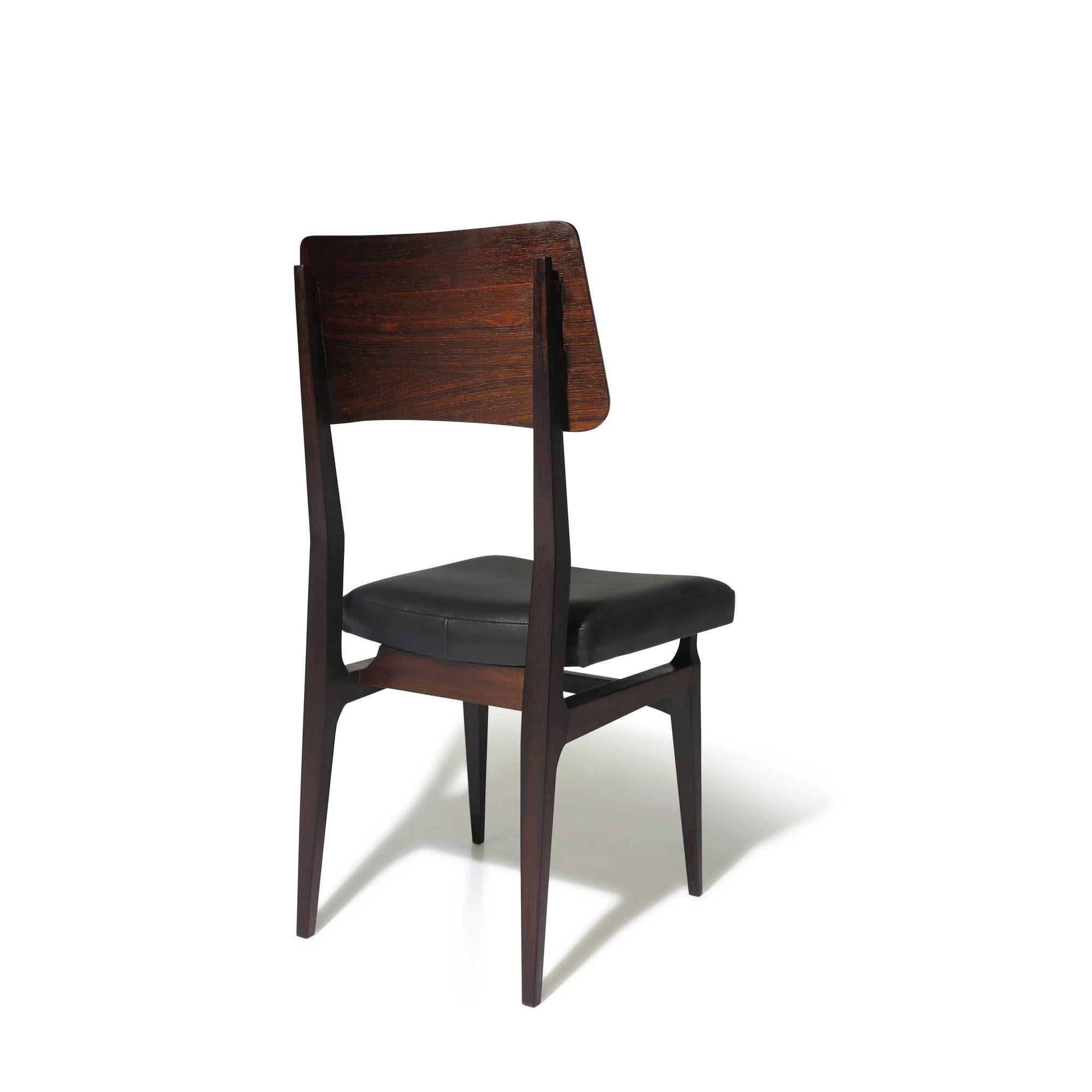 Forma Brazil Rosewood Dining Chairs For Sale 1