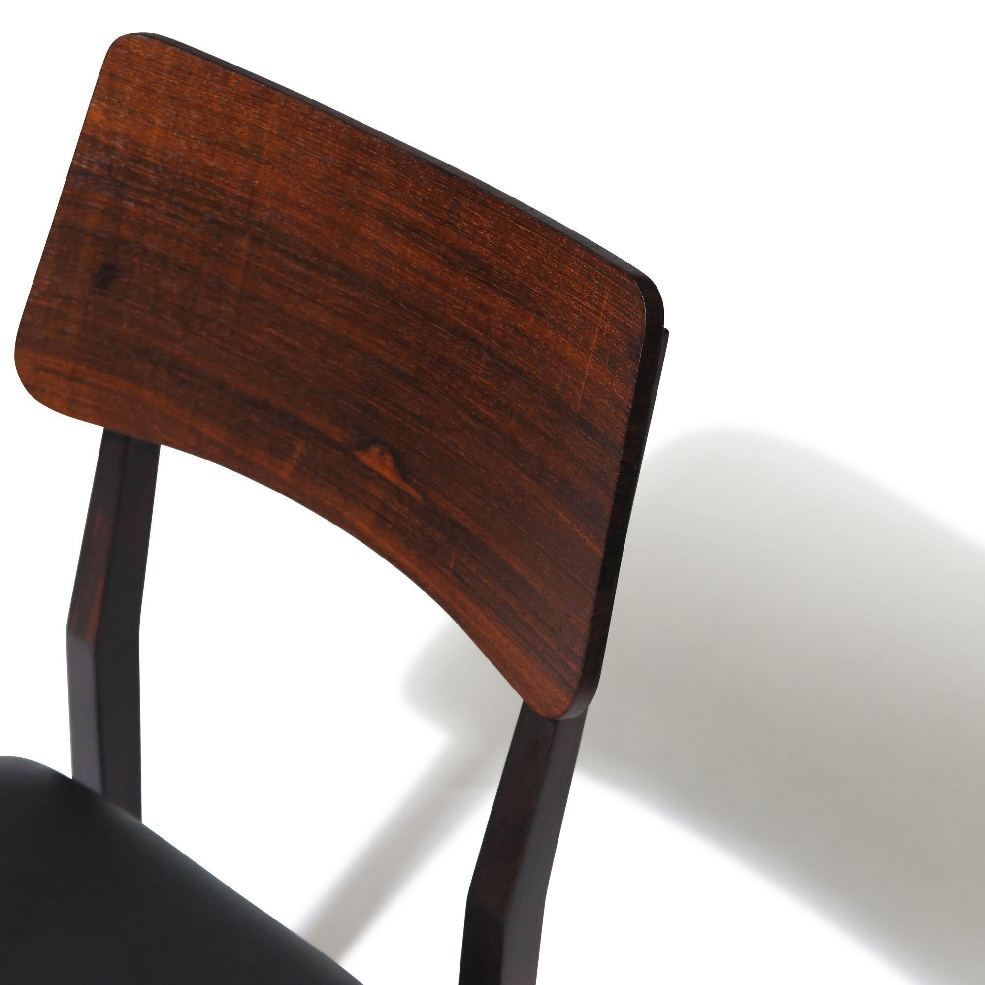 Forma Brazil Rosewood Dining Chairs For Sale 2