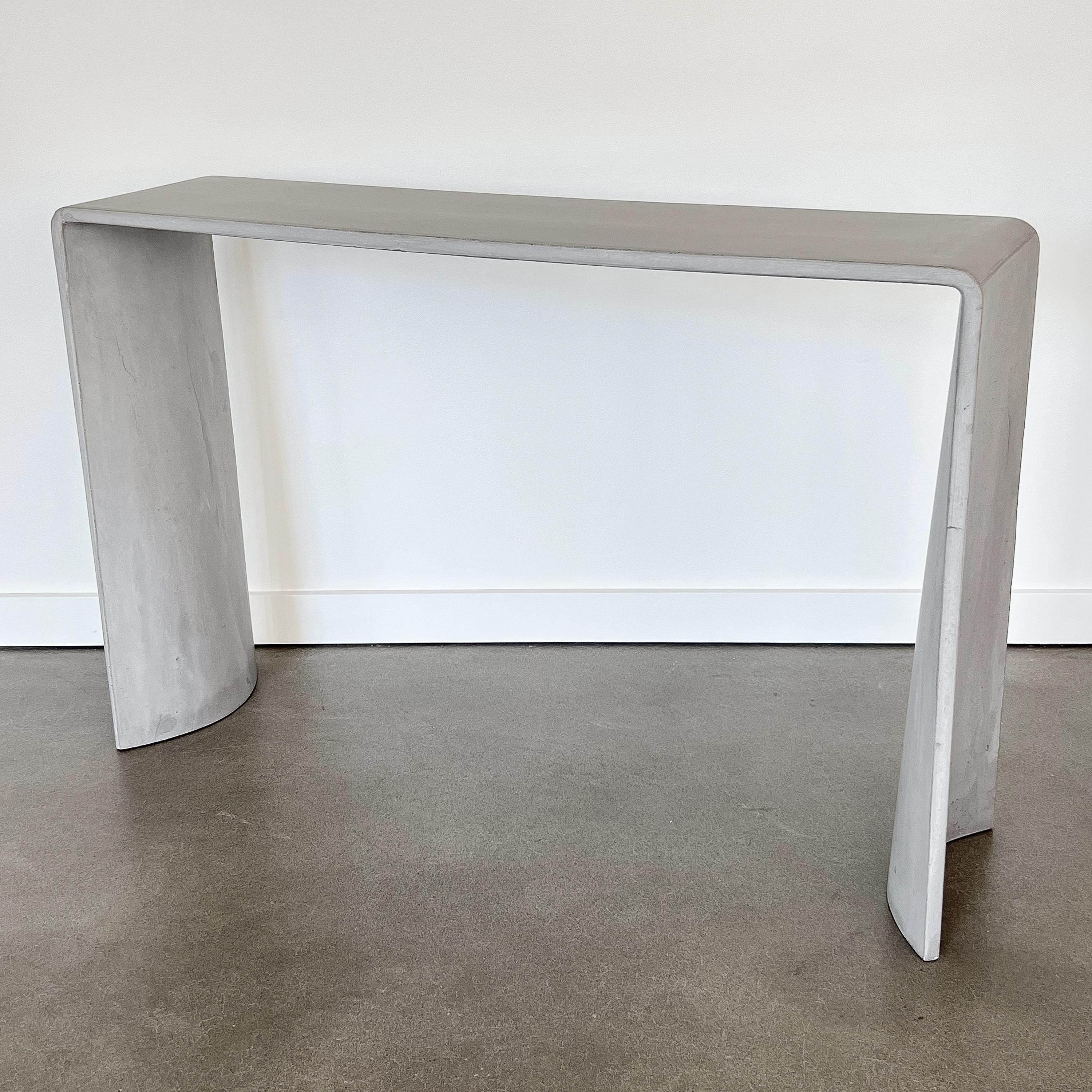 Molded Forma & Cemento Tadao Alto Cement Console Table