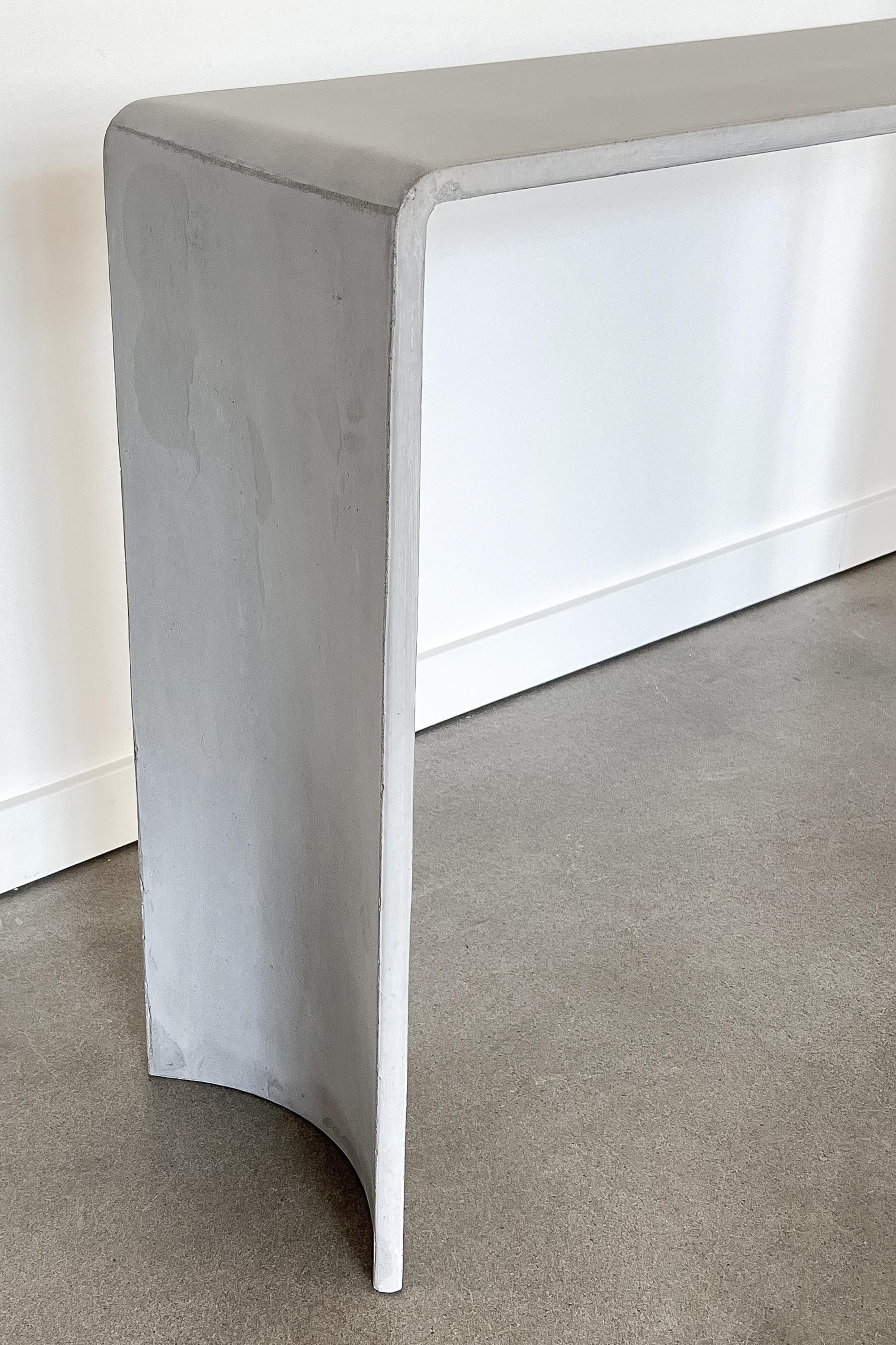 Contemporary Forma & Cemento Tadao Alto Cement Console Table