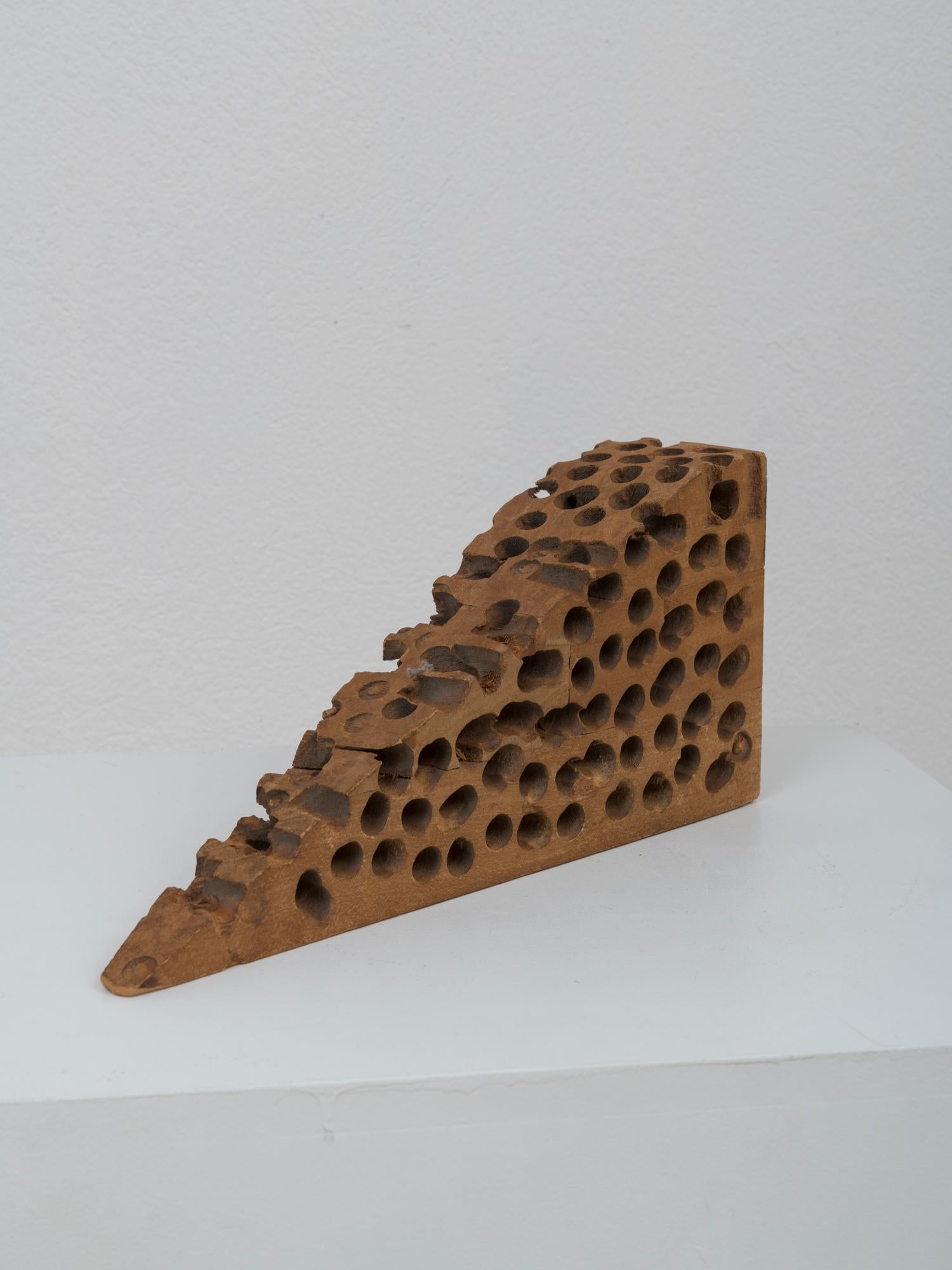 Post-Modern “Forma di Maggio” Hand-Carved Wood Radical Sculpture by Urano Palma 1978 For Sale