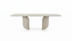 Mesa de comedor Forma con base de hierro lacado By Carlesi Tonelli Studio