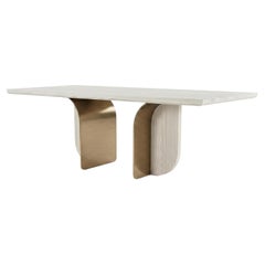 Mesa de comedor Forma con base de hierro lacado By Carlesi Tonelli Studio