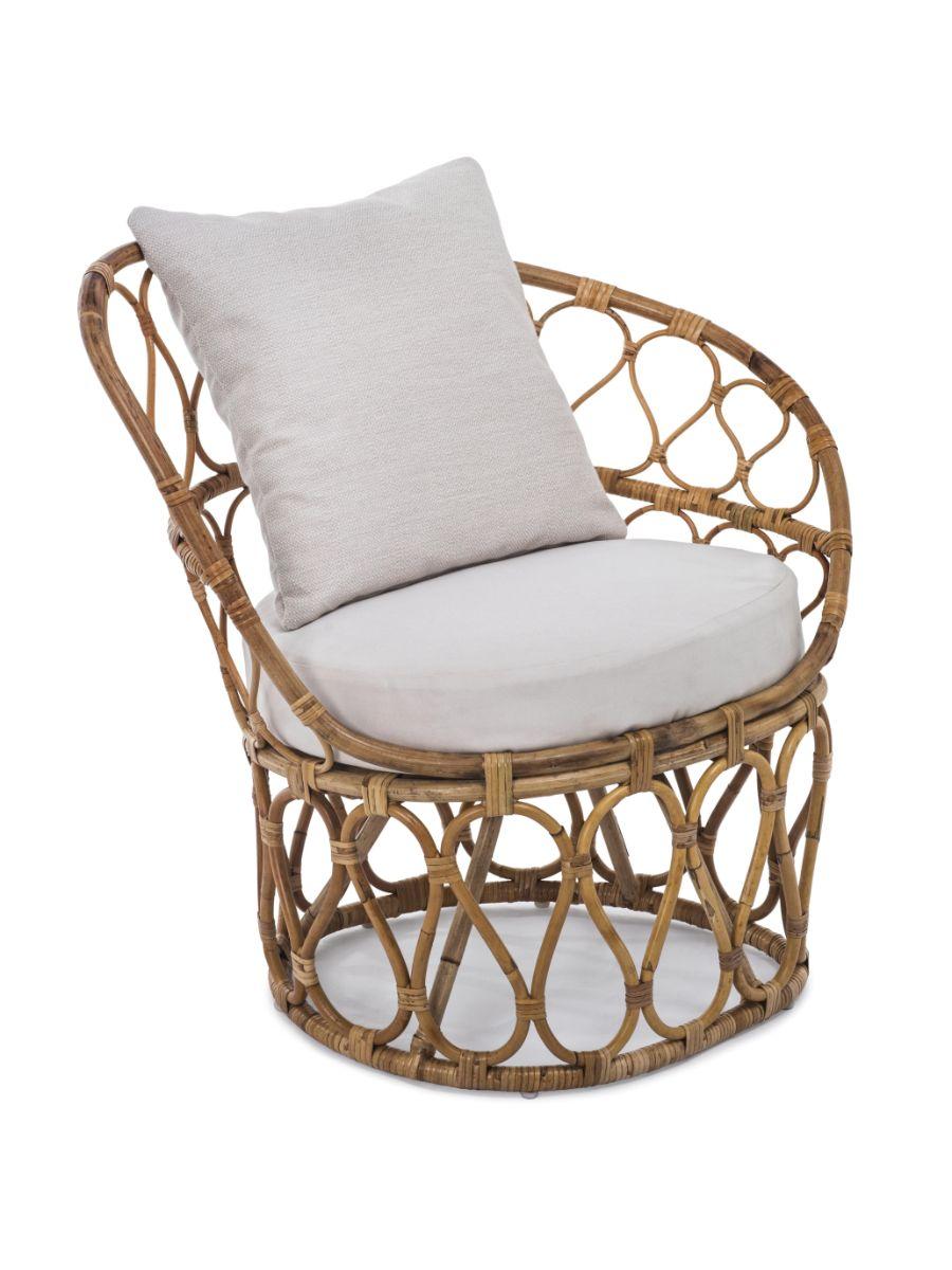 Forma easy armchair Petite by Kenneth Cobonpue
Materials: Rattan.
Also available oriented to the right or left, and adapted for outdoors or indoors. 
Dimensions: 66cm x 84cm x H 82cm.

A contemporary collection perfect for both indoor and
