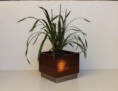 Forma Nova, jardinière en bois de rose et métal, 1978