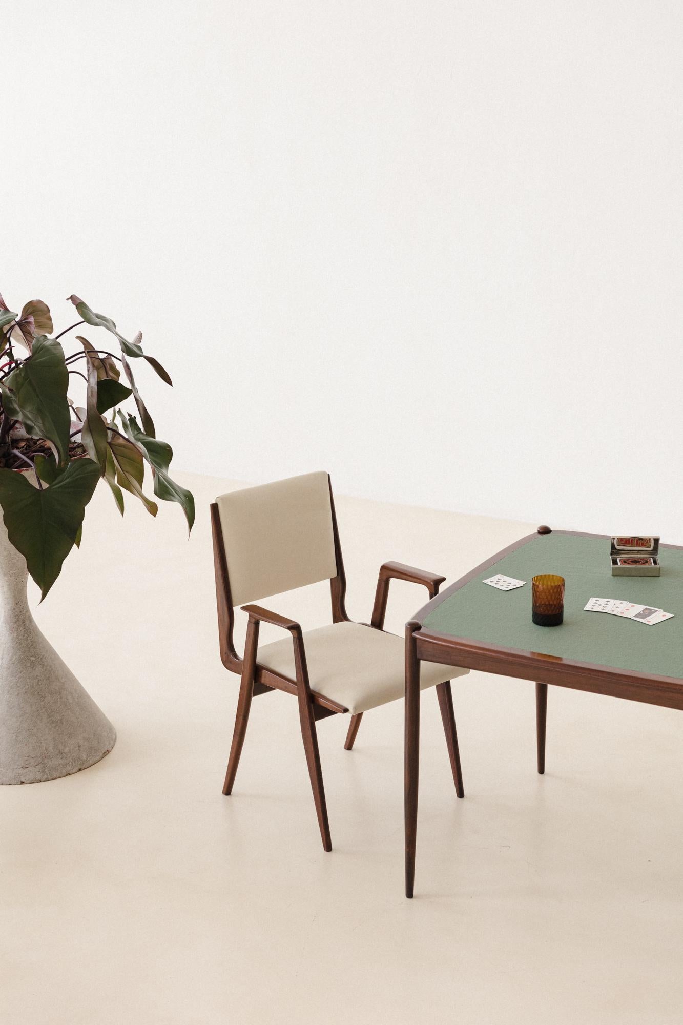 Forma S.A. Table de jeu en bois de rose de Carlo Hauner et Martin Eisler, datant d'environ 1955 en vente 3