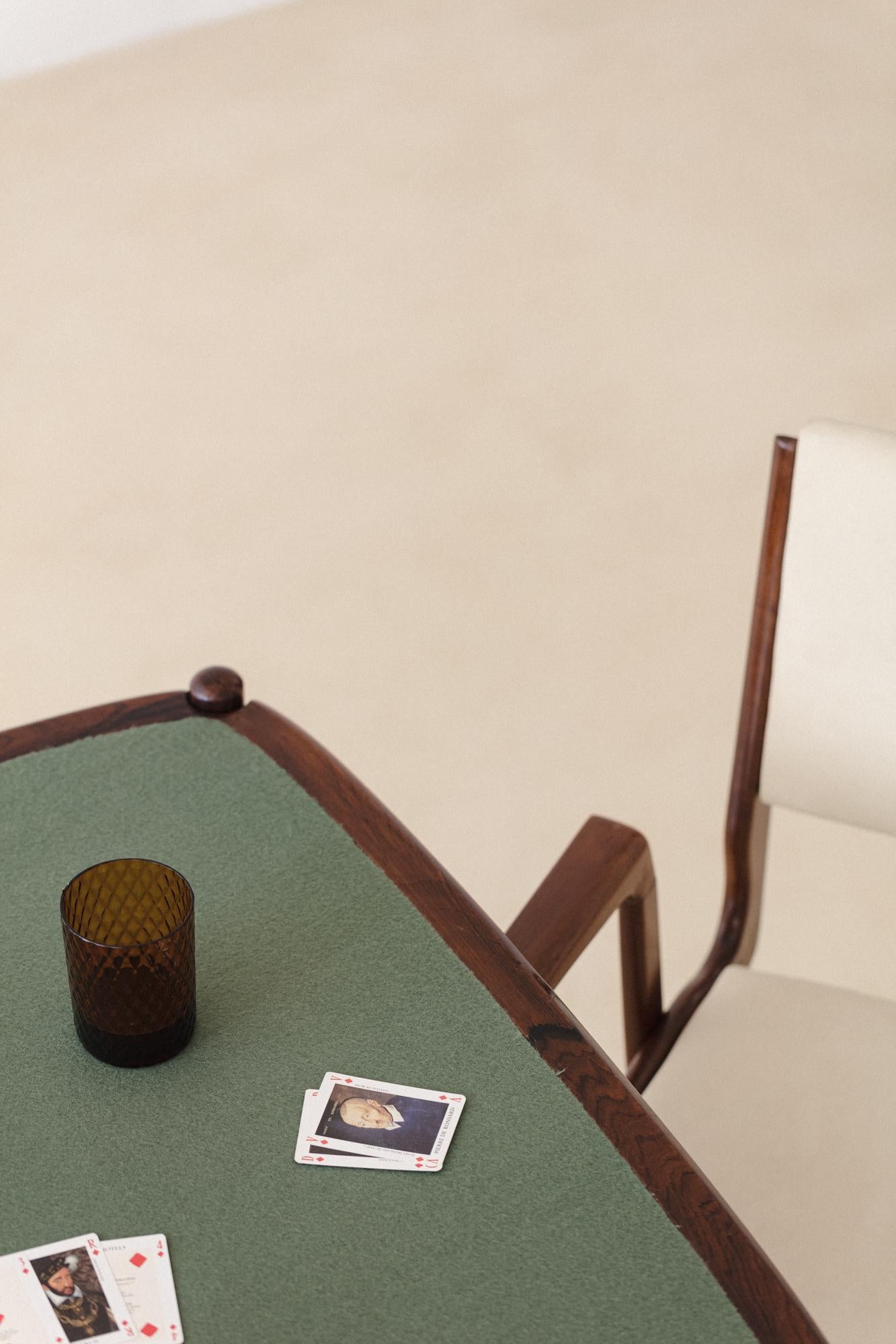 Forma S.A. Table de jeu en bois de rose de Carlo Hauner et Martin Eisler, datant d'environ 1955 en vente 9