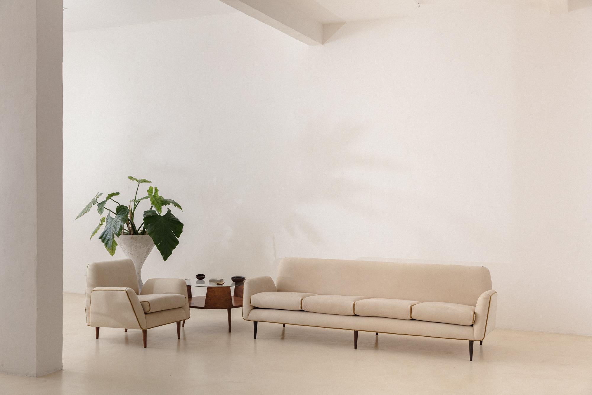 Forma S.a Rare Sofa by Carlo Hauner and Martin Eisler, Ca 1954 Midcentury Brazil For Sale 2
