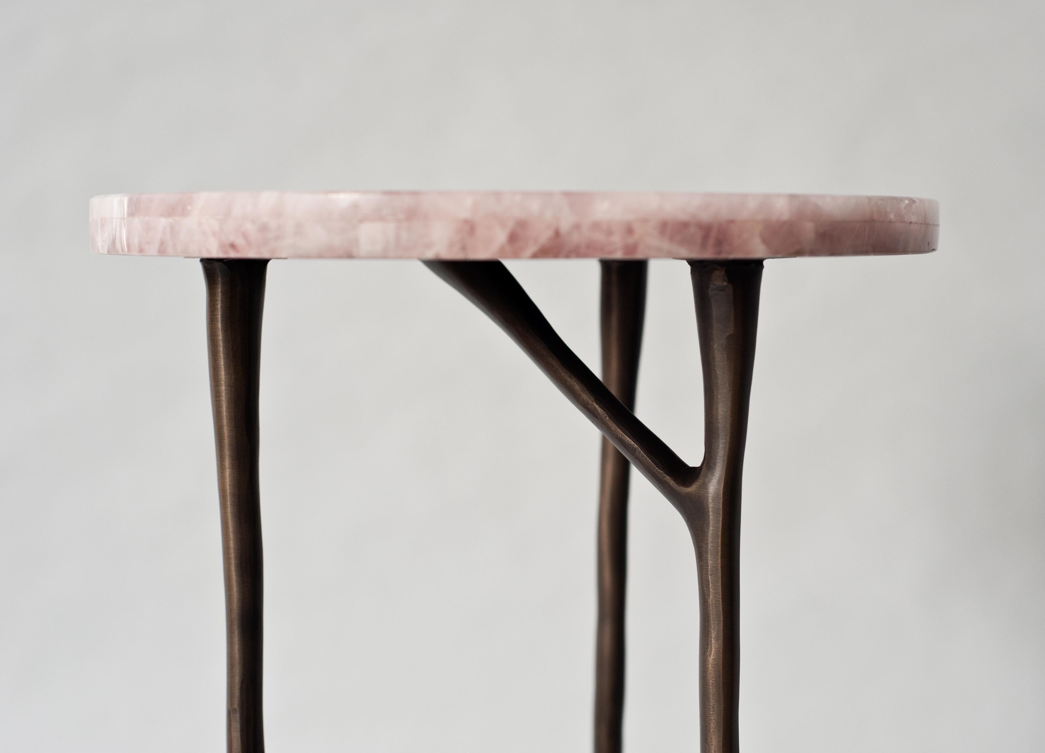 Bronze Forma Side Table by Demuro Das For Sale