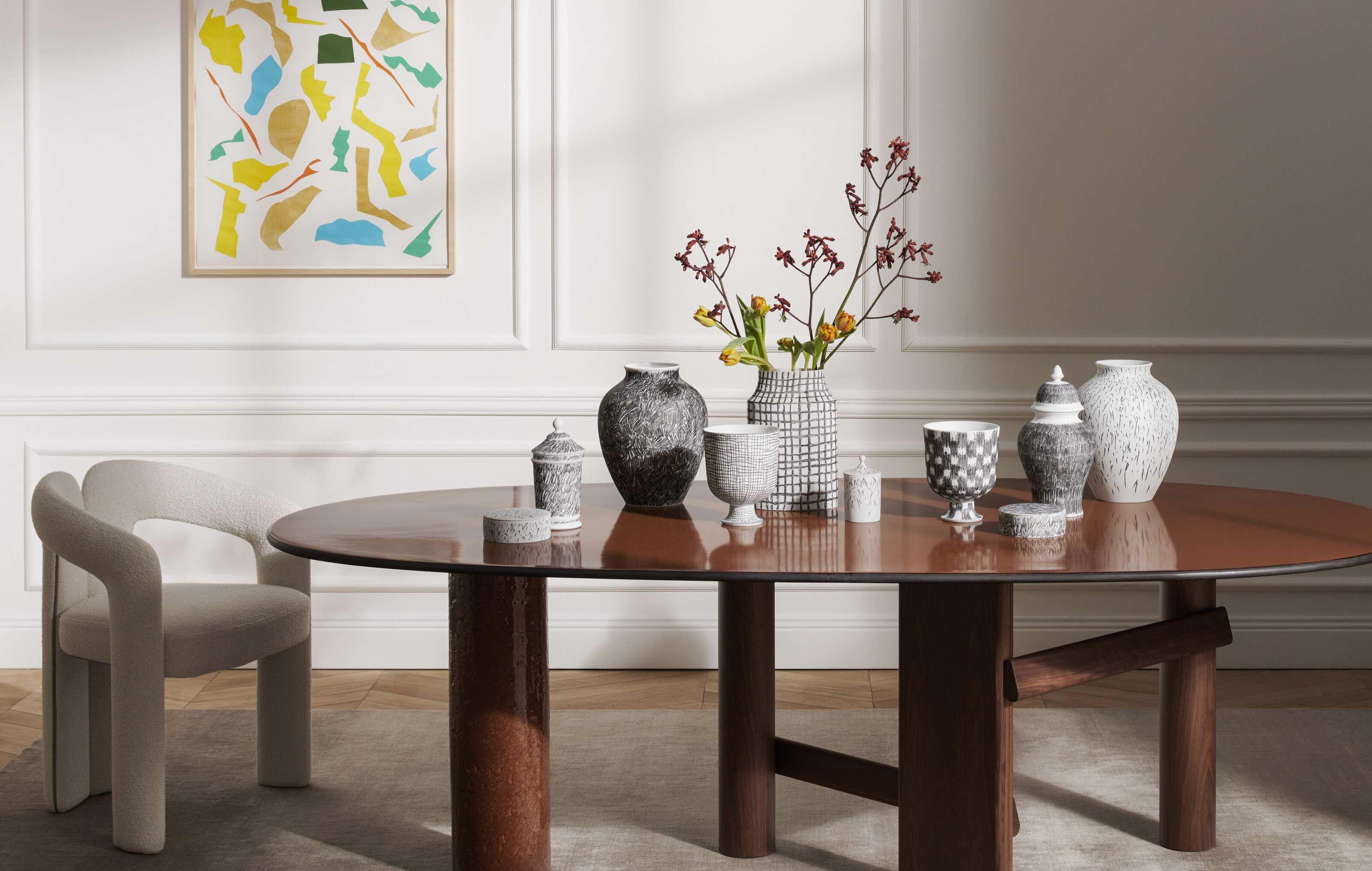 Formafantasma Post Scriptum Cachepot Reticolo Nero Piccolo Vase For Cassina For Sale 3